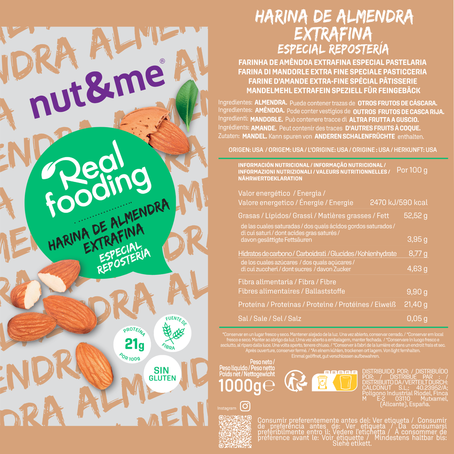 Harina de almendra extrafina