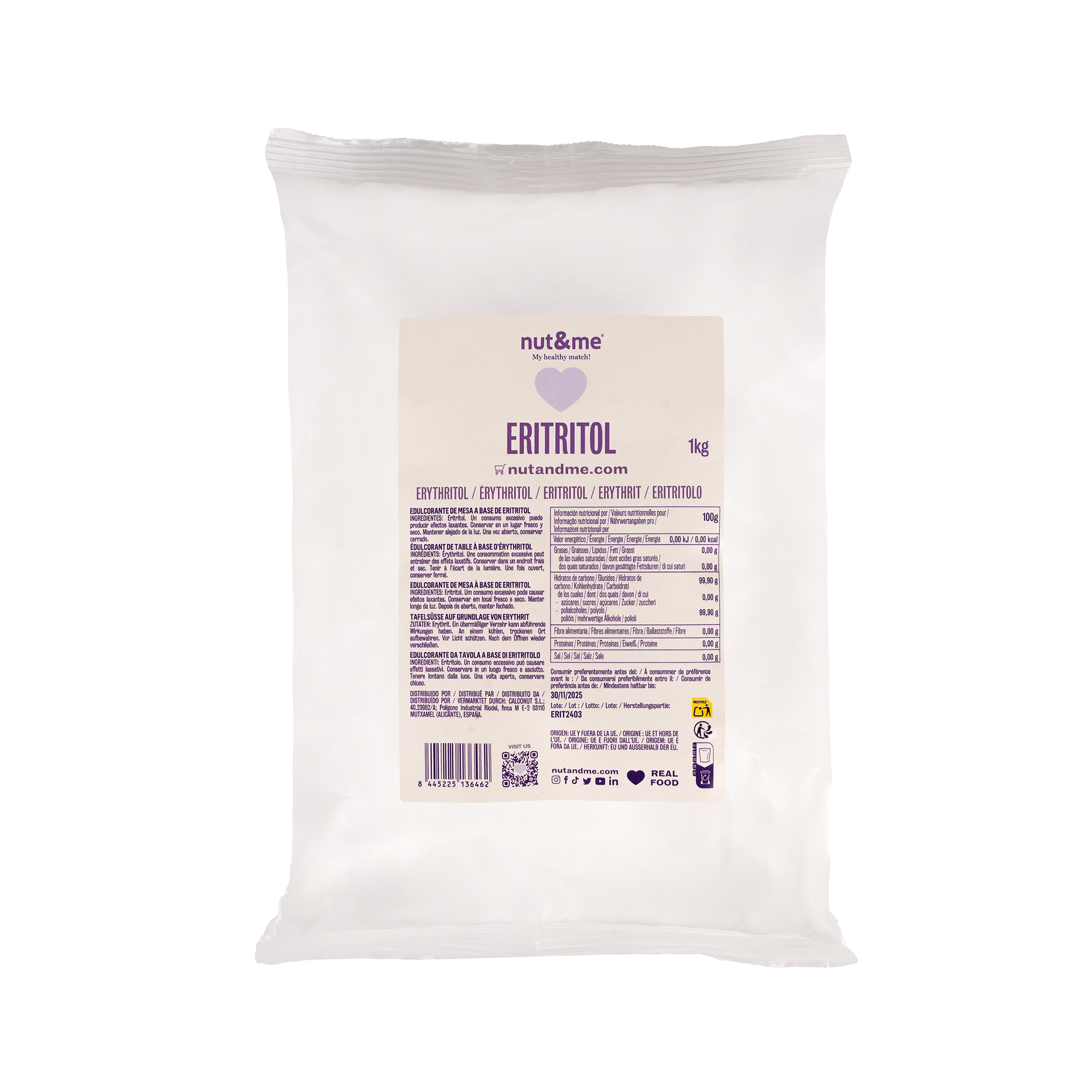 Eritritol en polvo