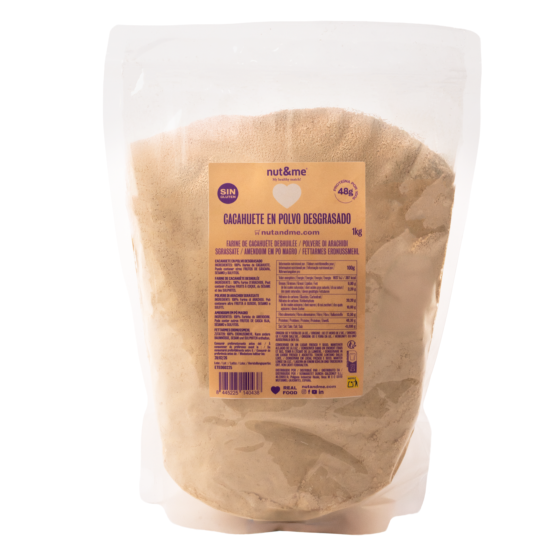 Polvo de cacahuete desgrasado 200g