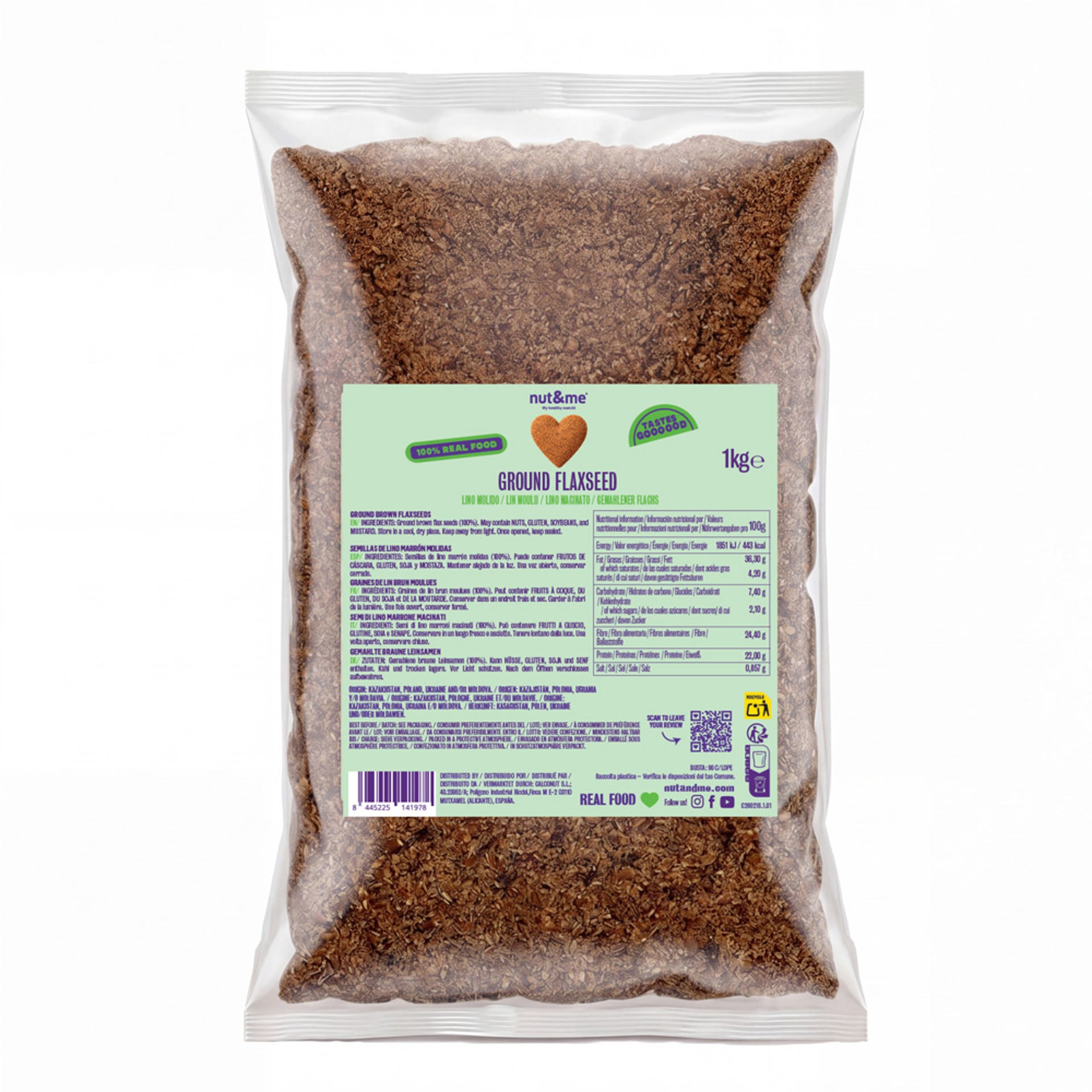 Gemahlene Leinsamen 1kg 💜 nut&me – nutandme
