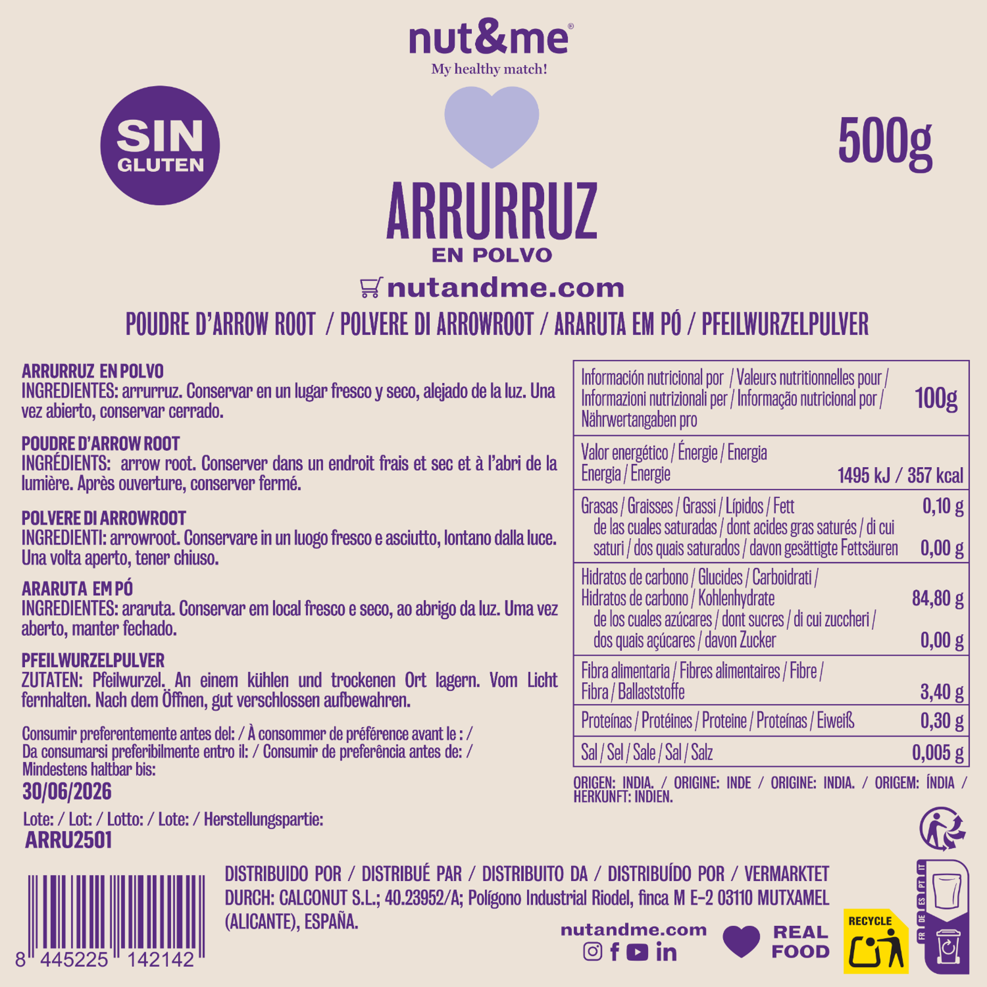 Arrurruz 500g