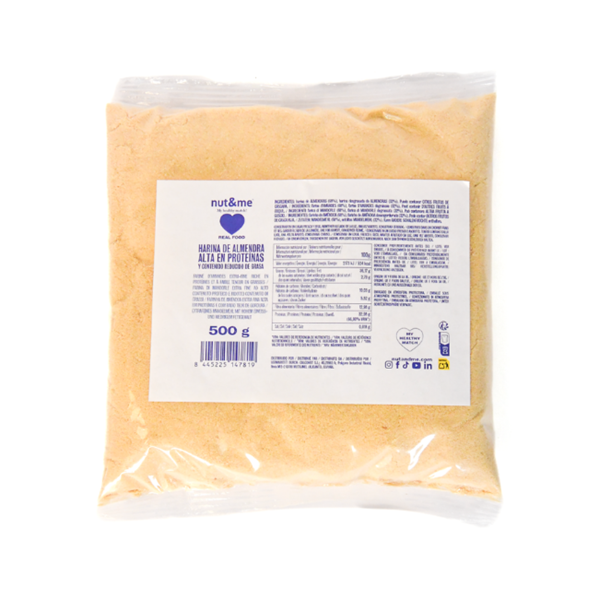 Harina de almendra alta en proteinas 500g