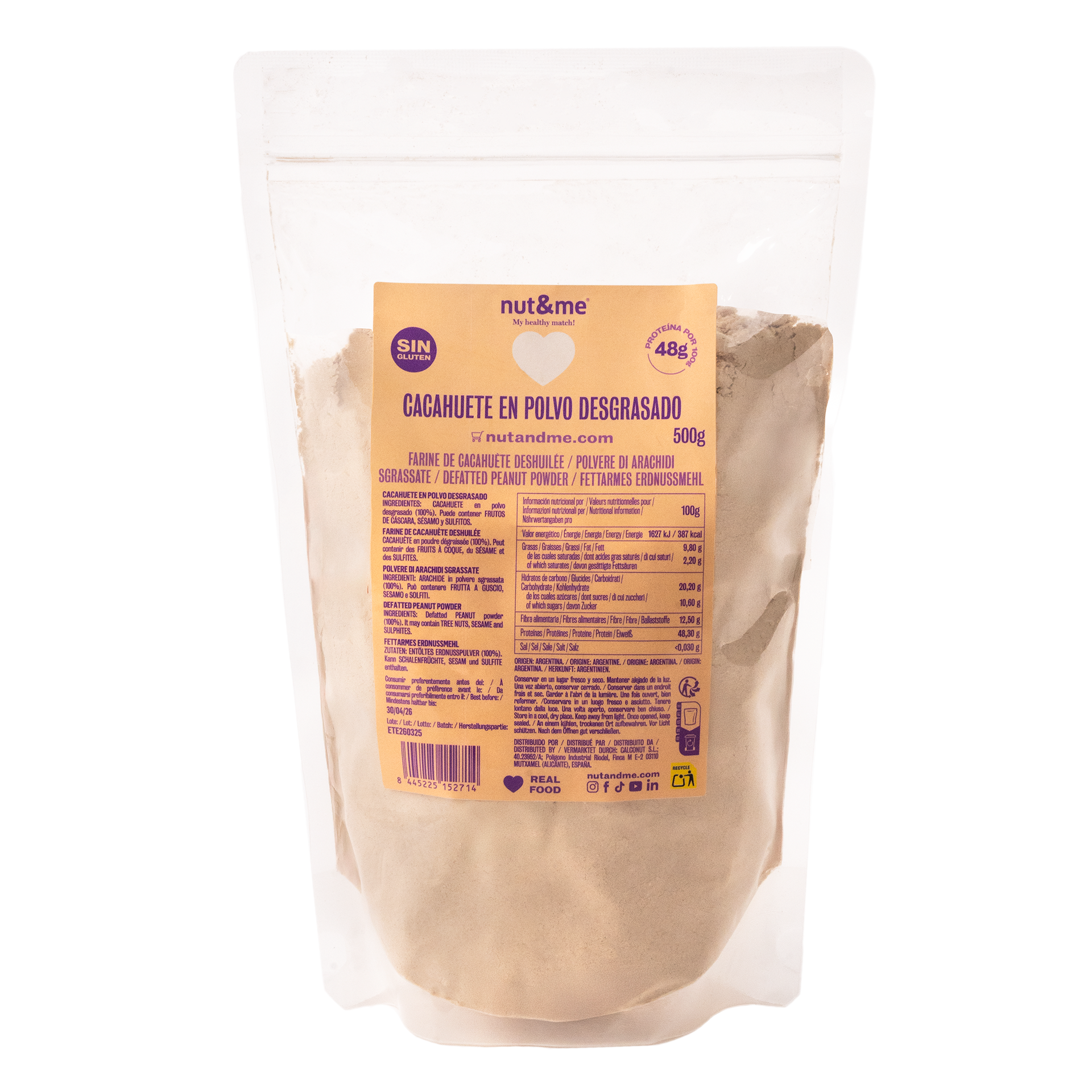 Polvo de cacahuete desgrasado 200g