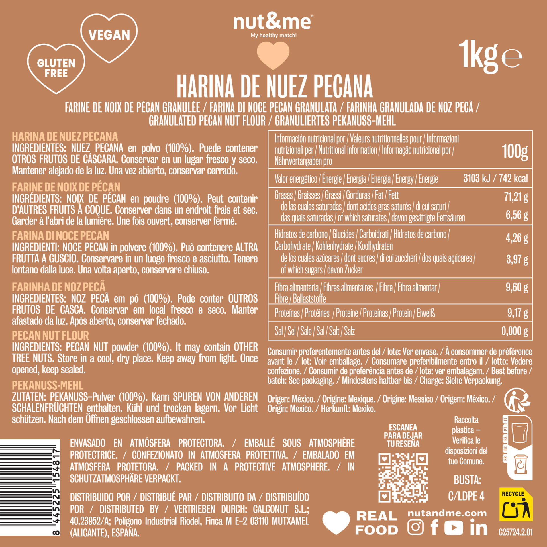 Harina de nuez pecana