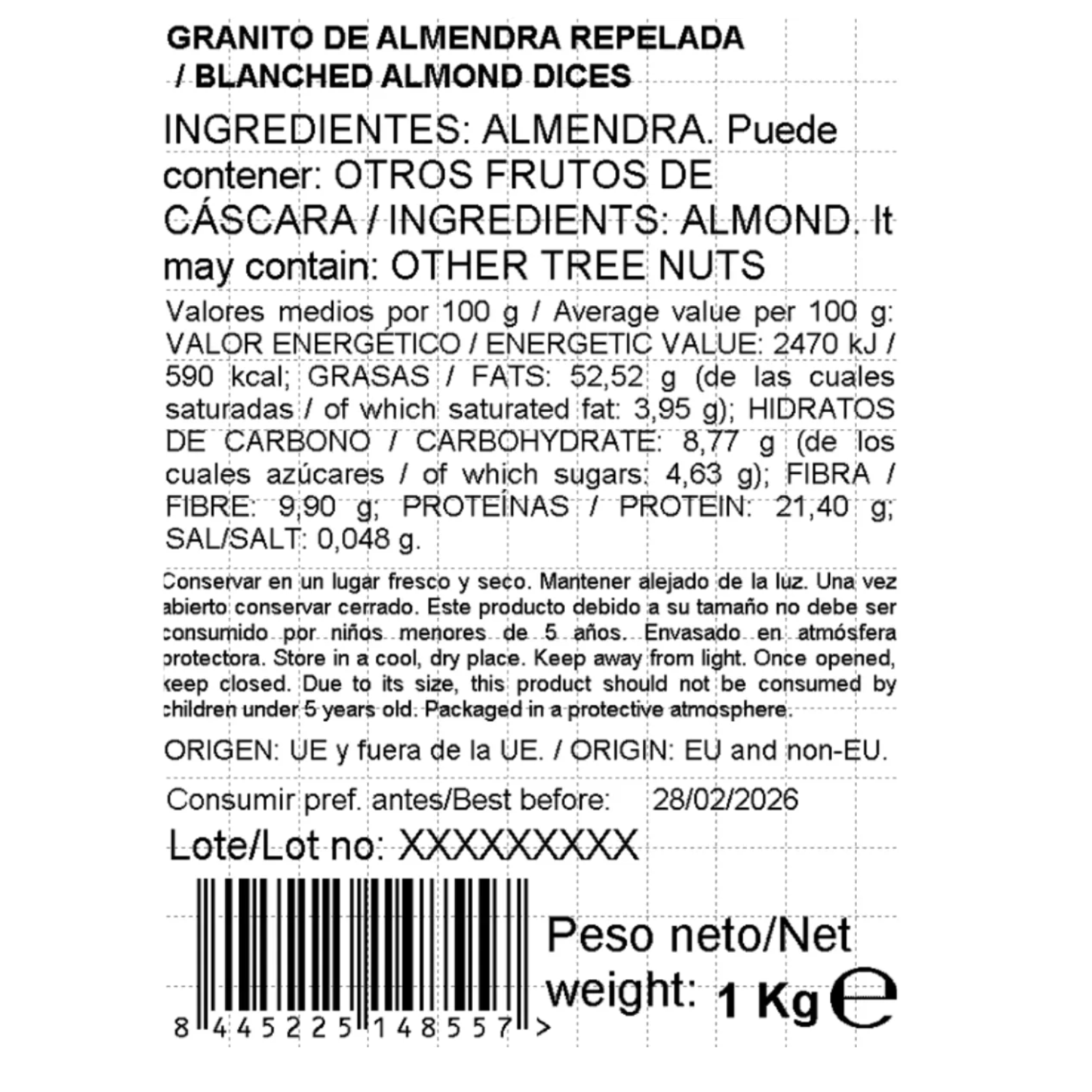 Granito de almendra 1kg