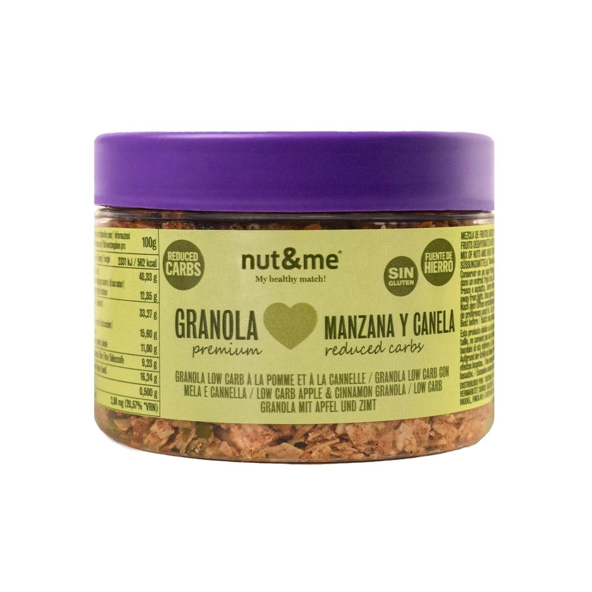 Granola de manzana low carb
