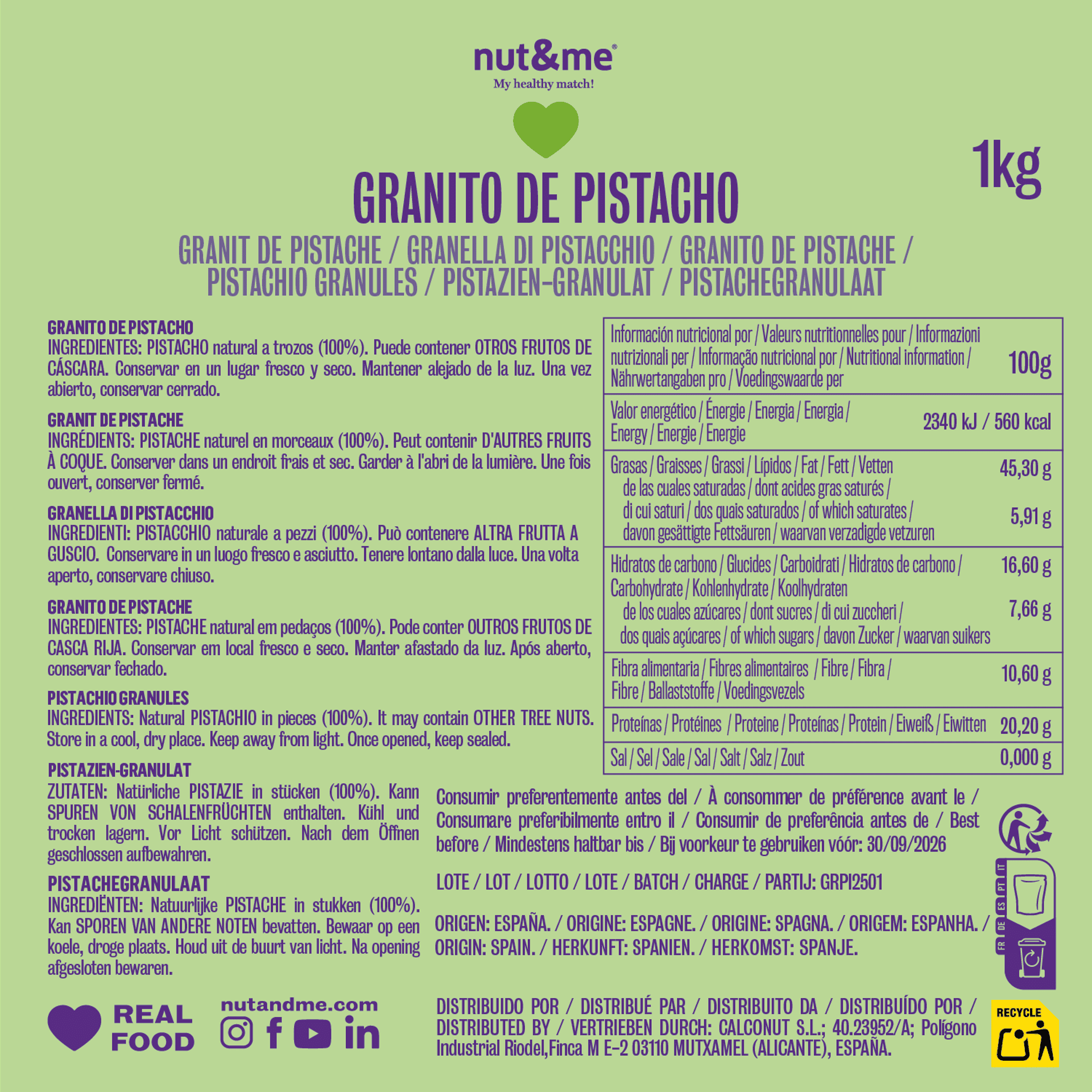 Granito de pistacho