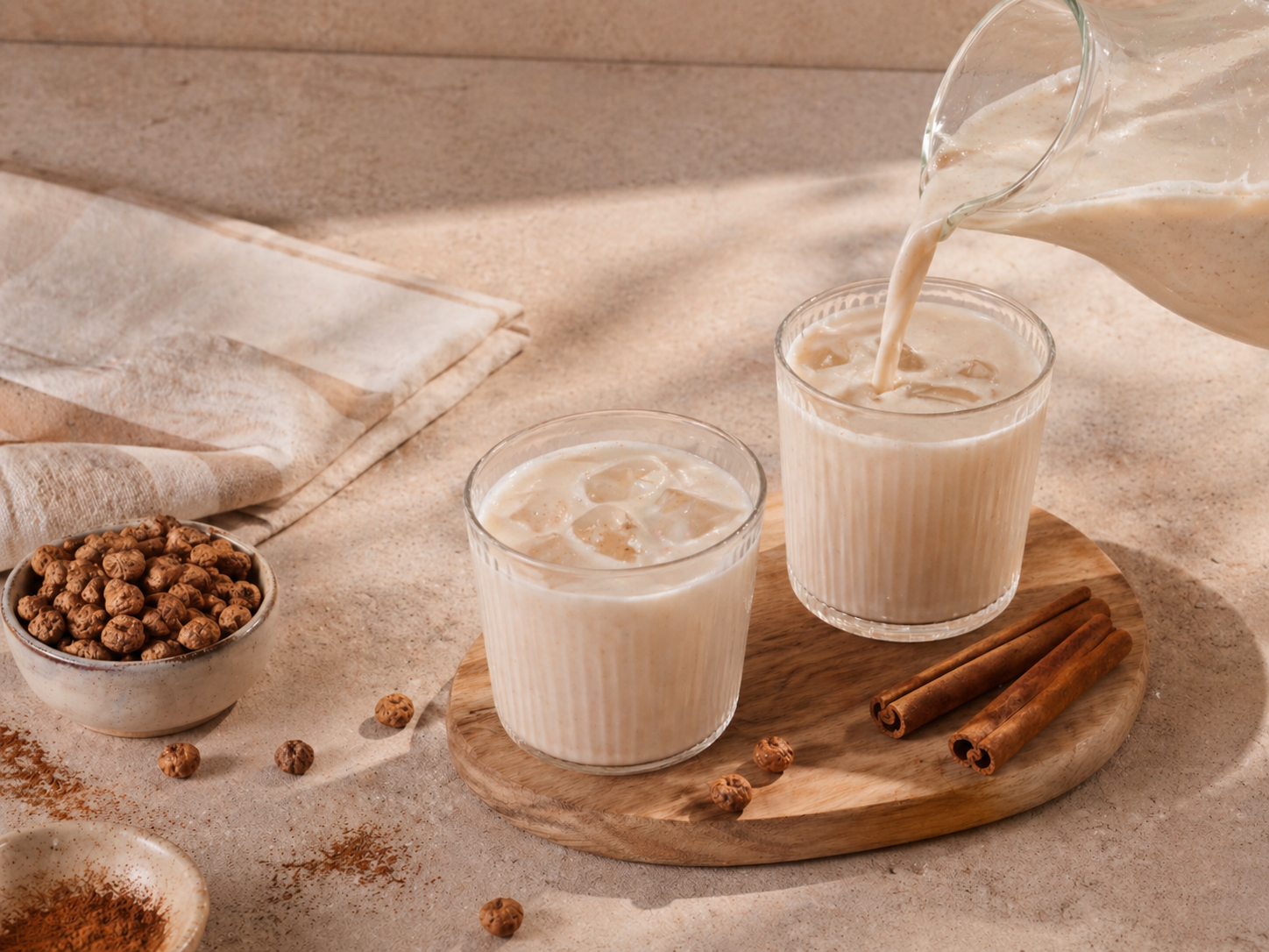 Cómo hacer horchata casera de chufa: 3 recetas fáciles con y sin azúcar añadido