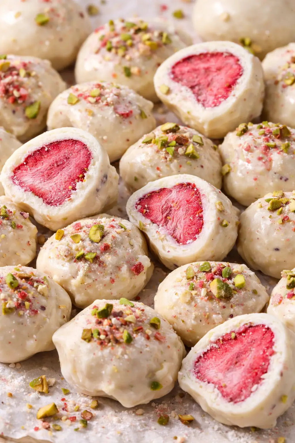 Bocaditos Pink Velvet: receta irresistible de San Valentín con fresas liofilizadas y chocolate - nutandme