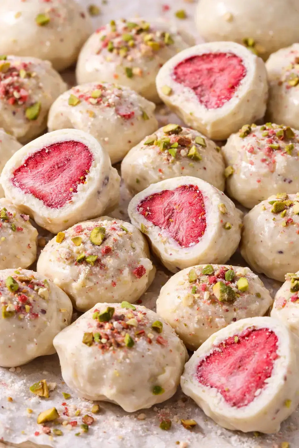 Bocaditos Pink Velvet: receta irresistible de San Valentín con fresas liofilizadas y chocolate - nutandme