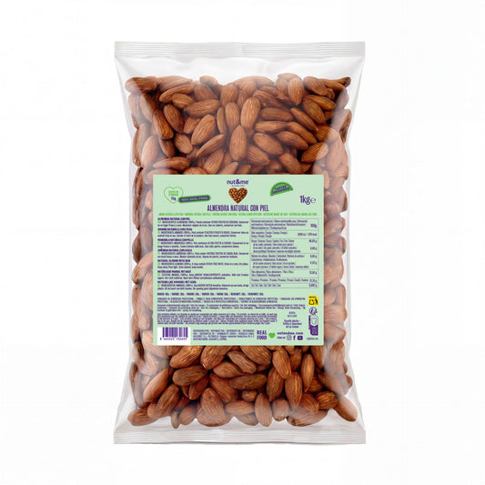 Almendra natural con piel 1kg