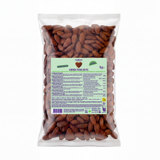 Almendra tostada con piel 1kg