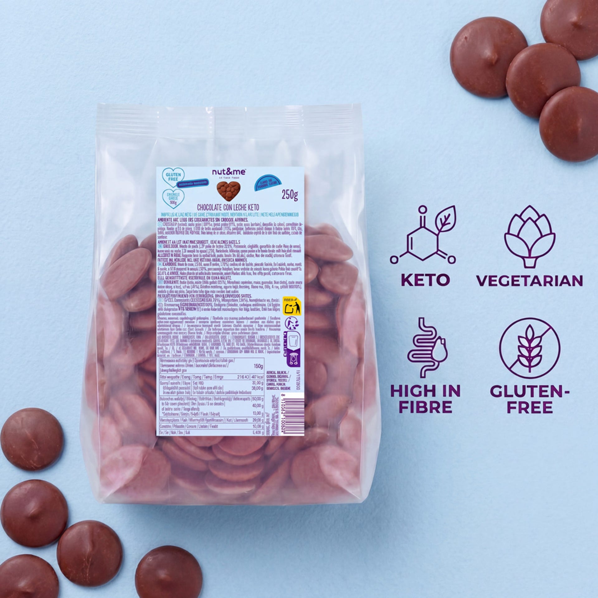Chocolate con leche keto