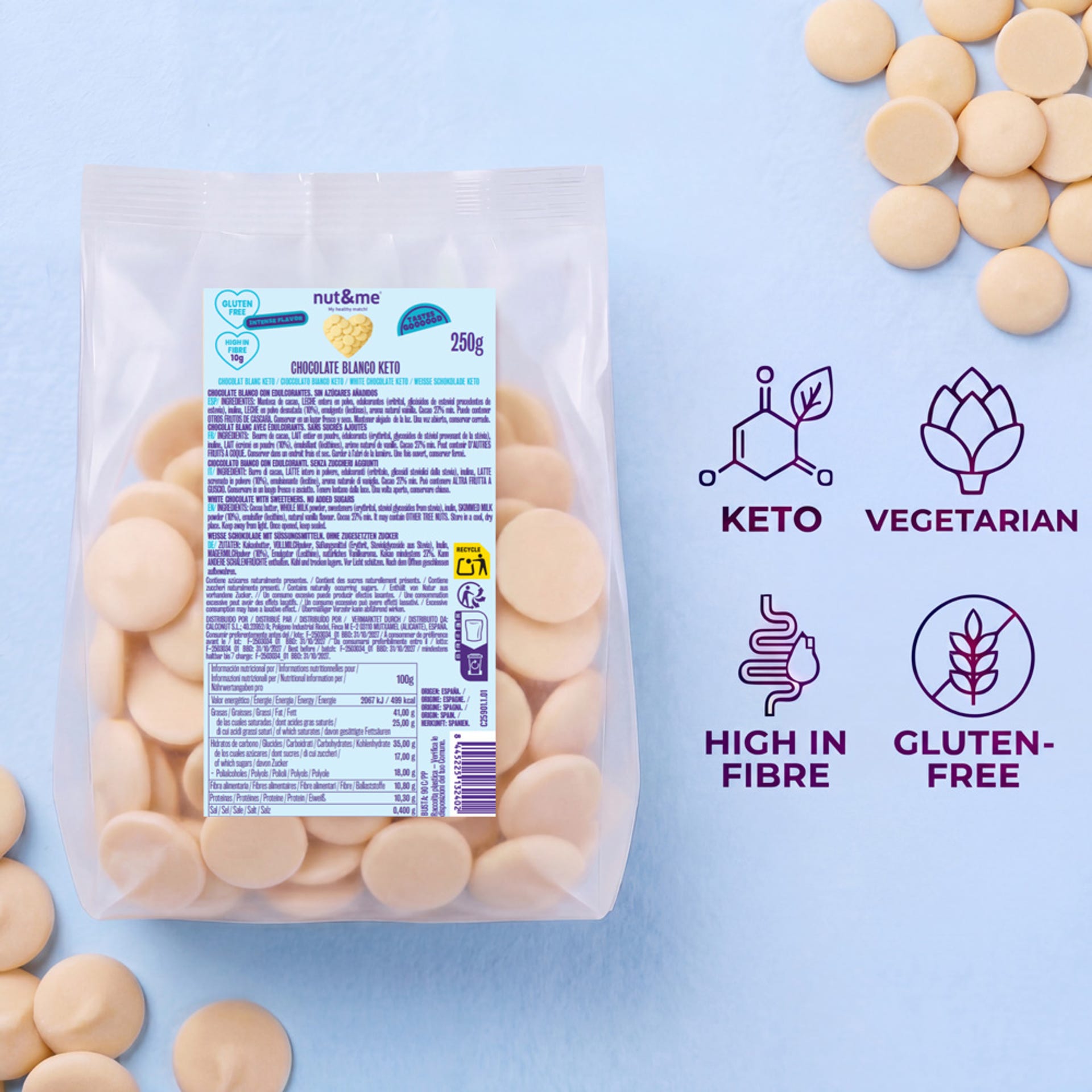 Chocolate blanco keto