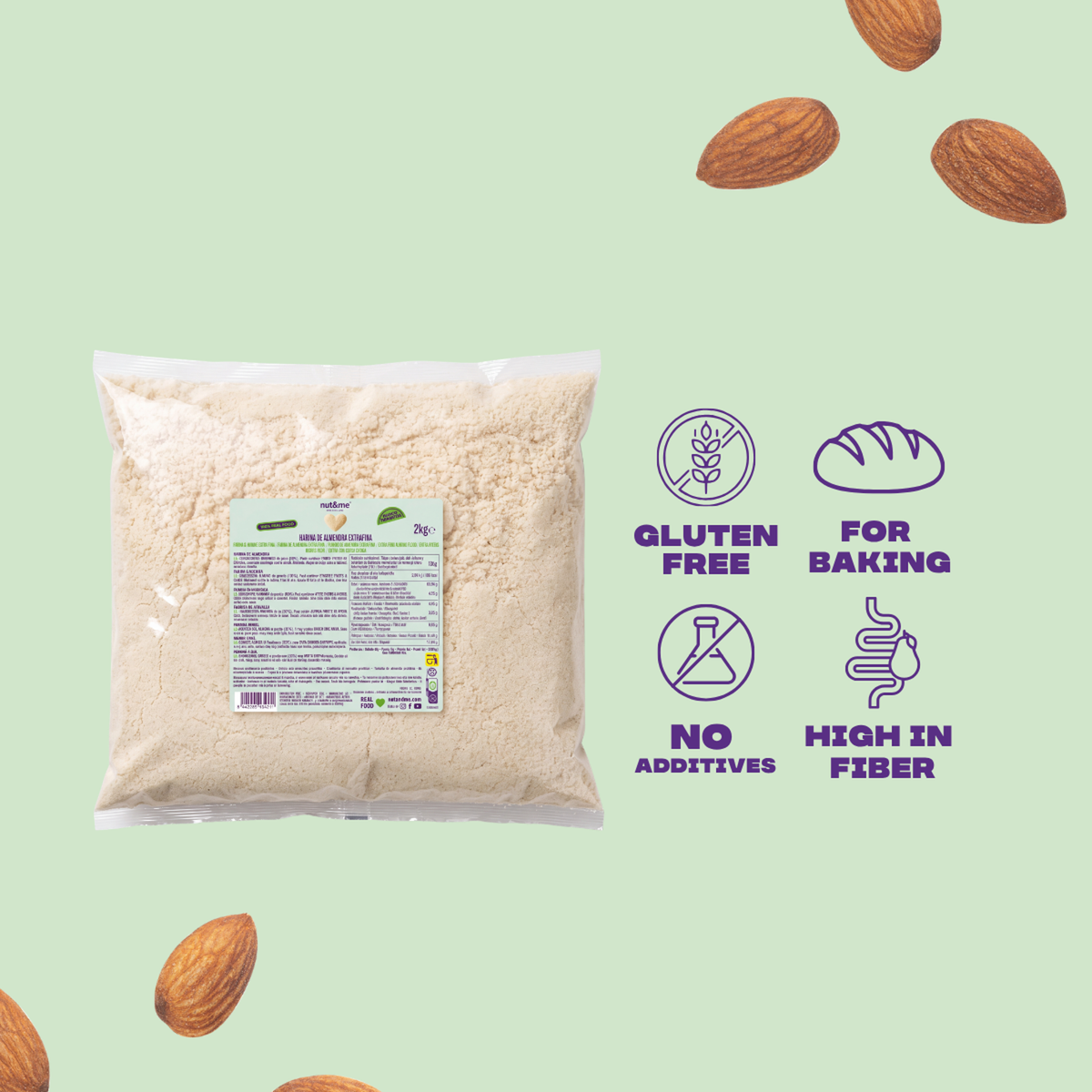 Harina de almendra extrafina 2kg