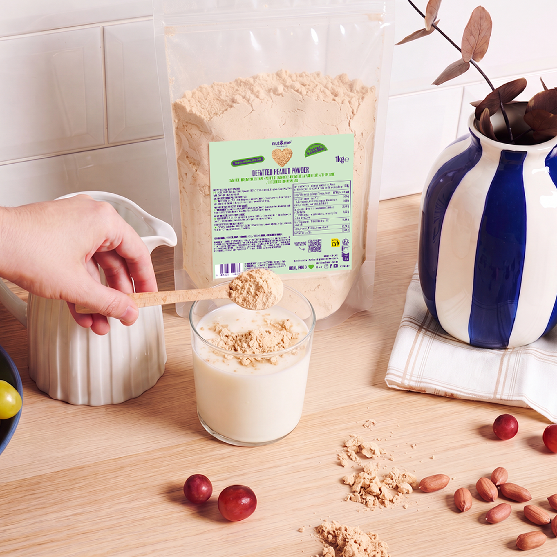 Polvo de cacahuete desgrasado 1kg  | Proteína de cacahuete