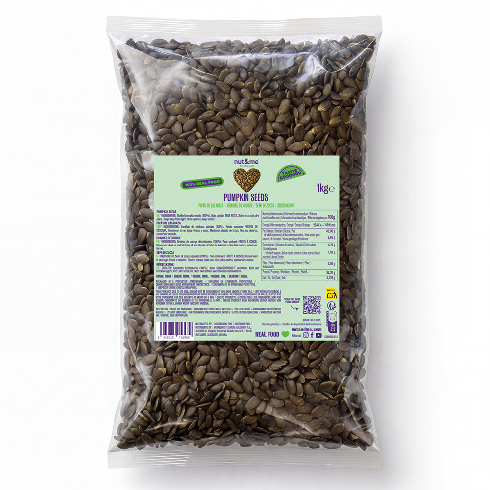 Pipas de calabaza peladas 1kg