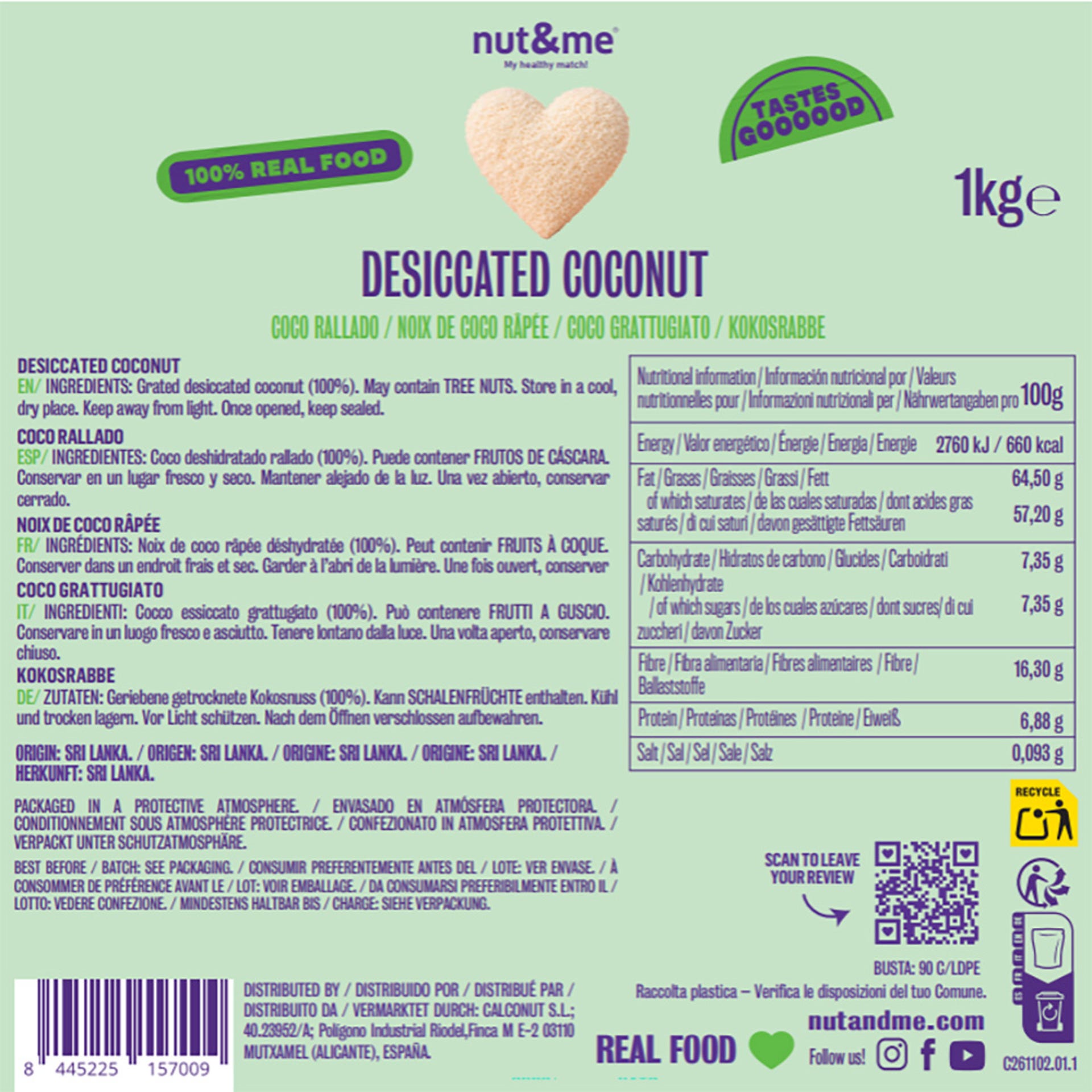 Coco rallado 1kg