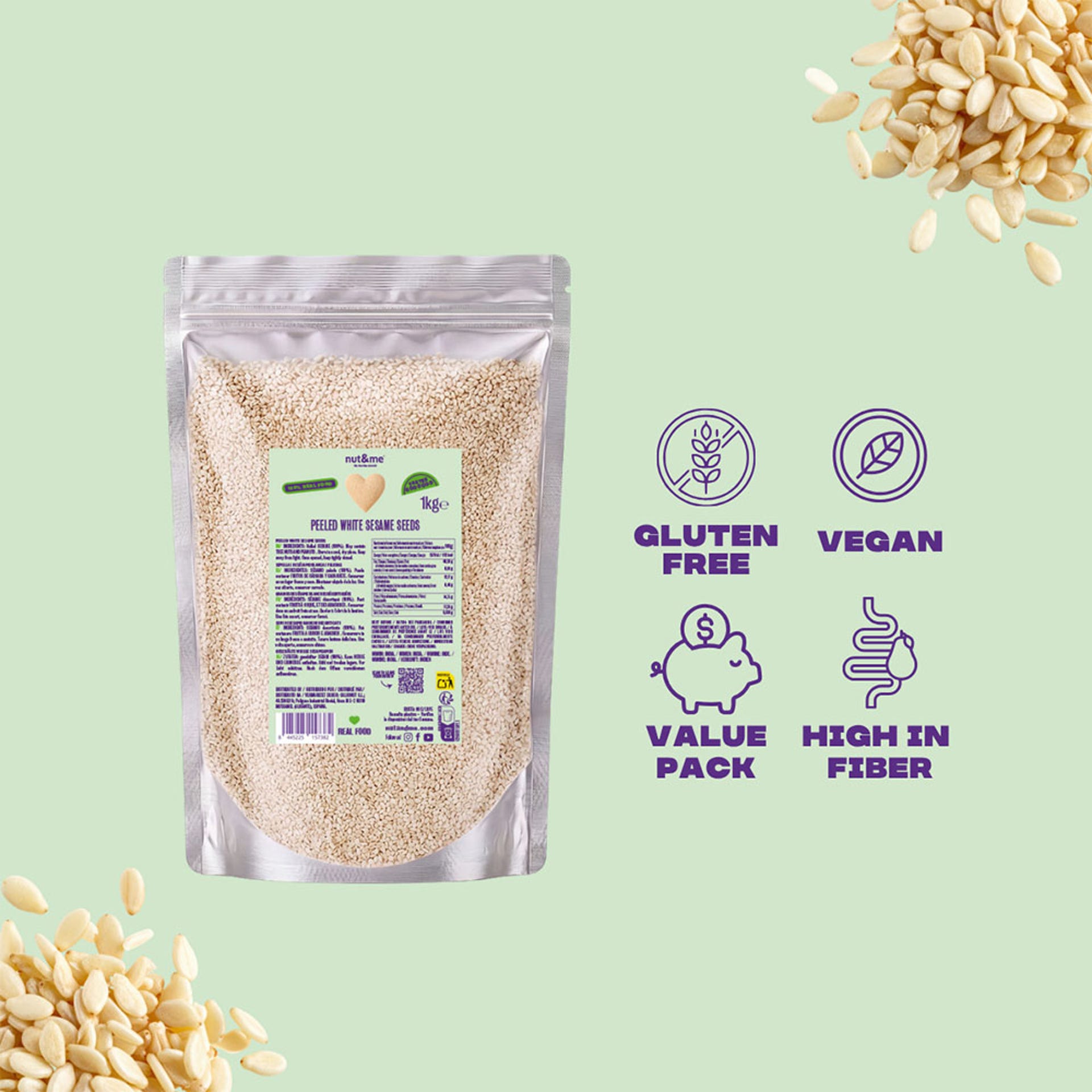 Semillas de sésamo blanco 1kg