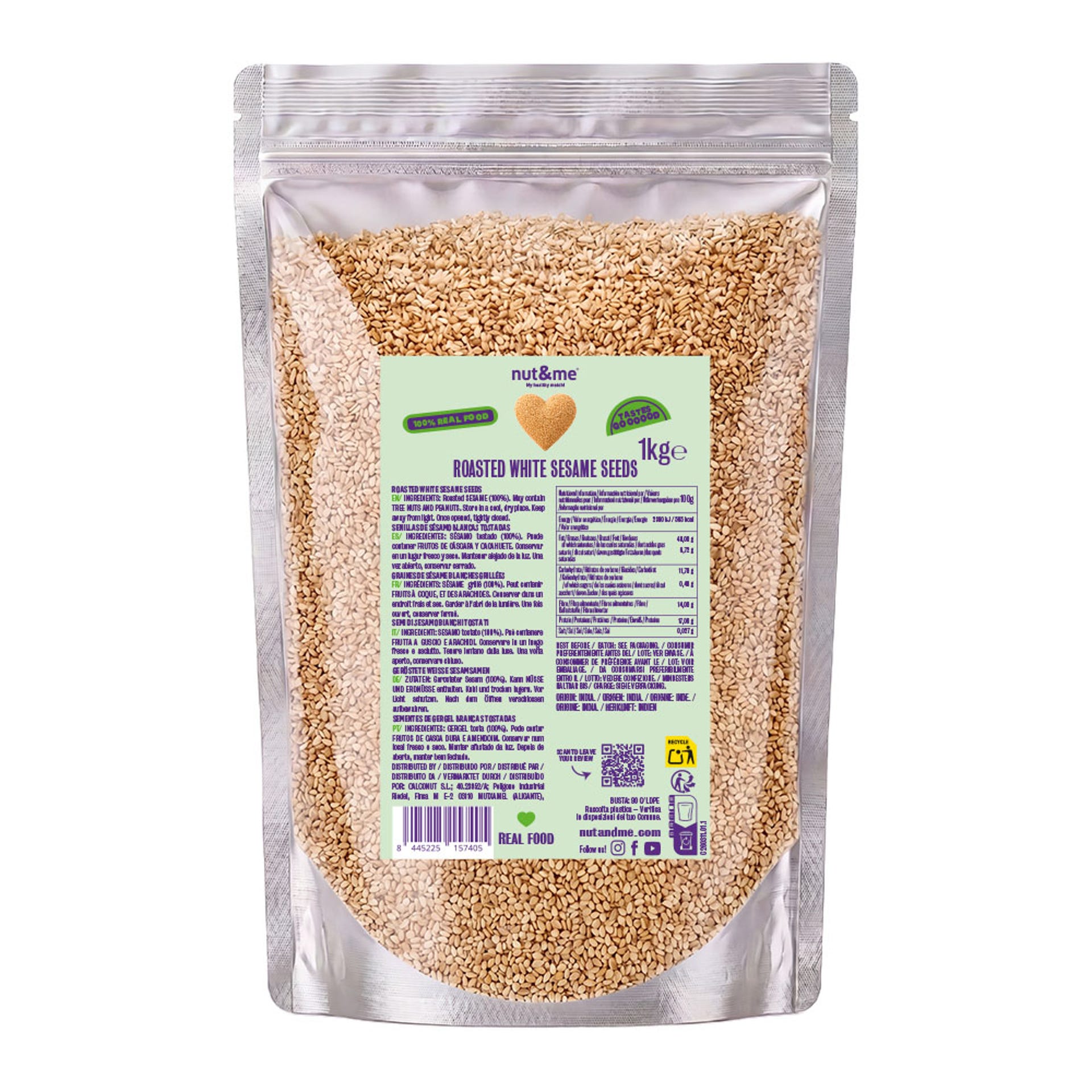 Semillas de sésamo blanco tostado 1kg