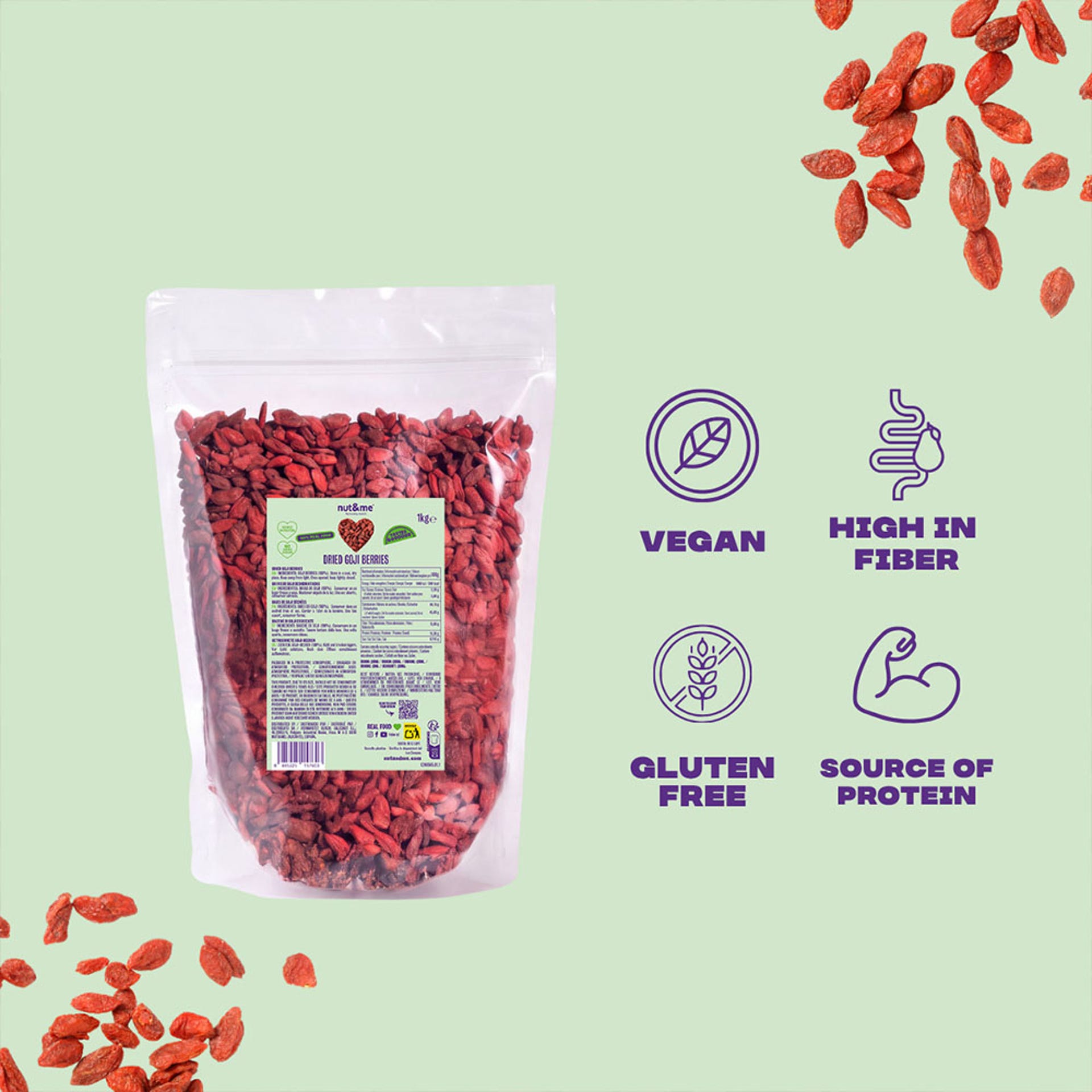 Bayas de goji deshidratadas 1kg
