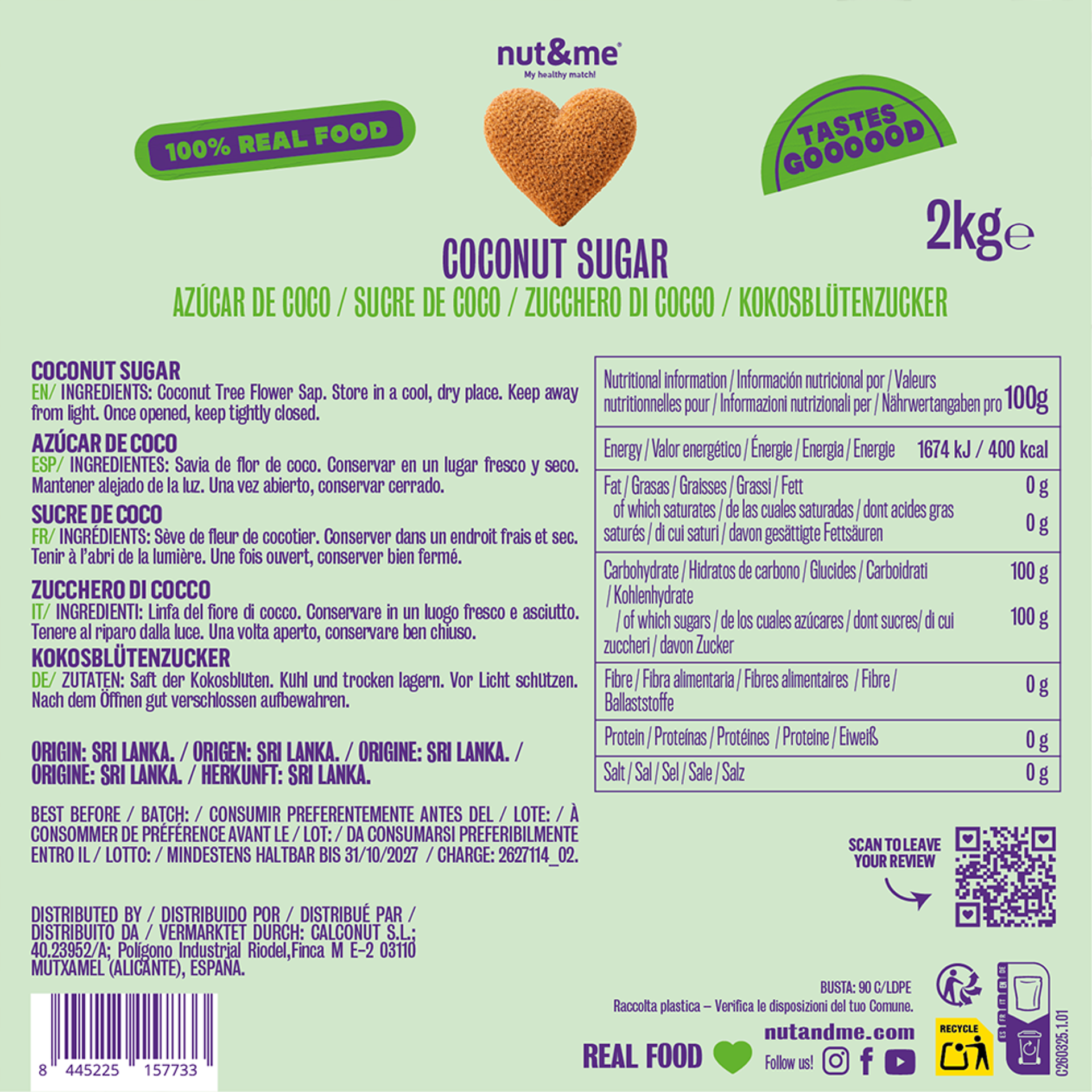 Azúcar de coco 2kg