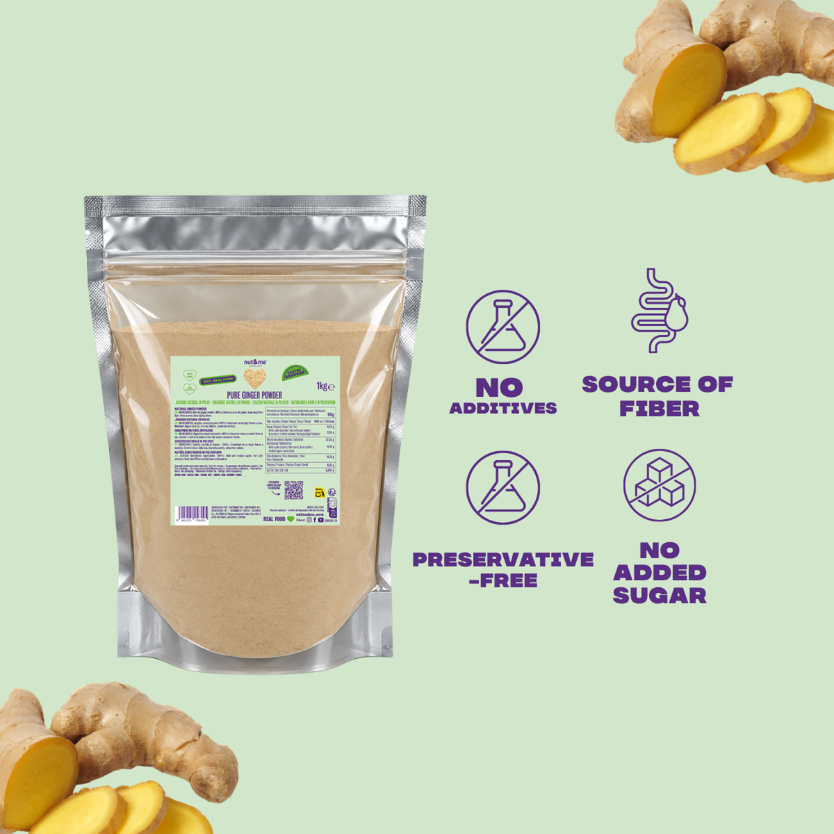 Jengibre en Polvo 1 kg – 100% Natural