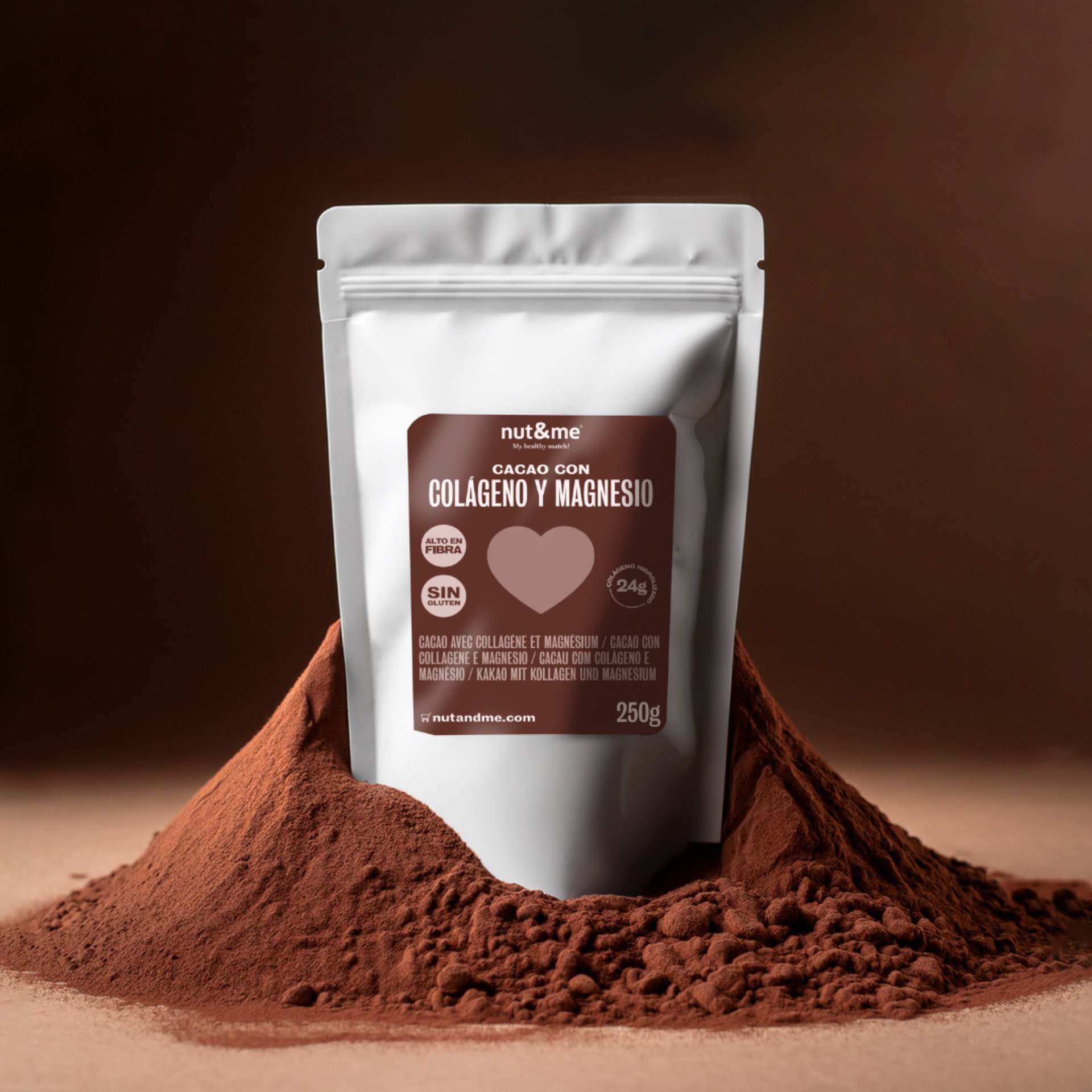 Cacao con colageno y magnesio 250g