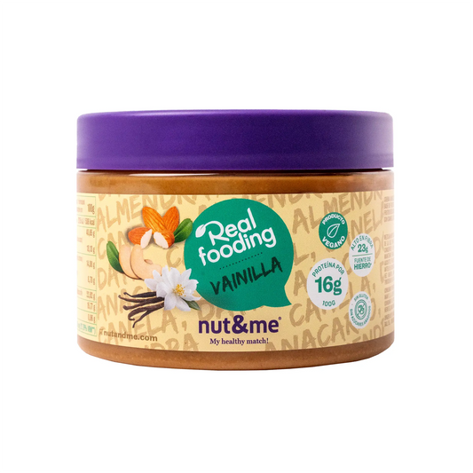 Crema sabor a vainilla y canela Realfooding 250g
