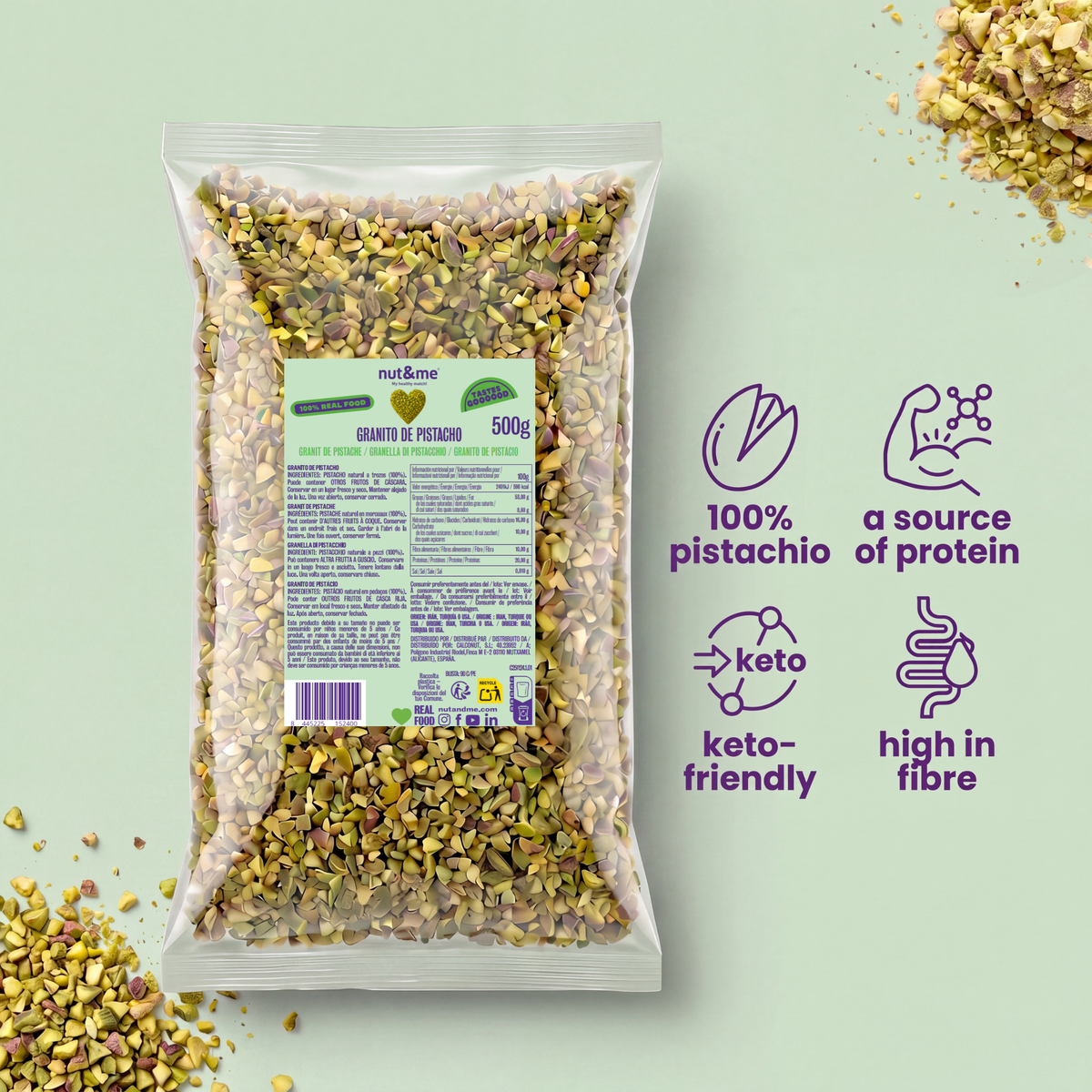 Granito de pistacho 500g