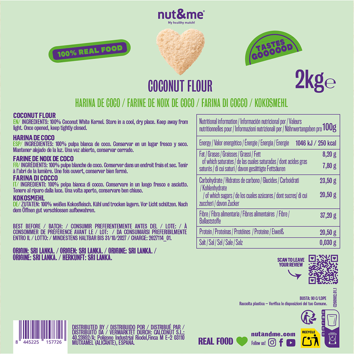 Harina de coco 2kg
