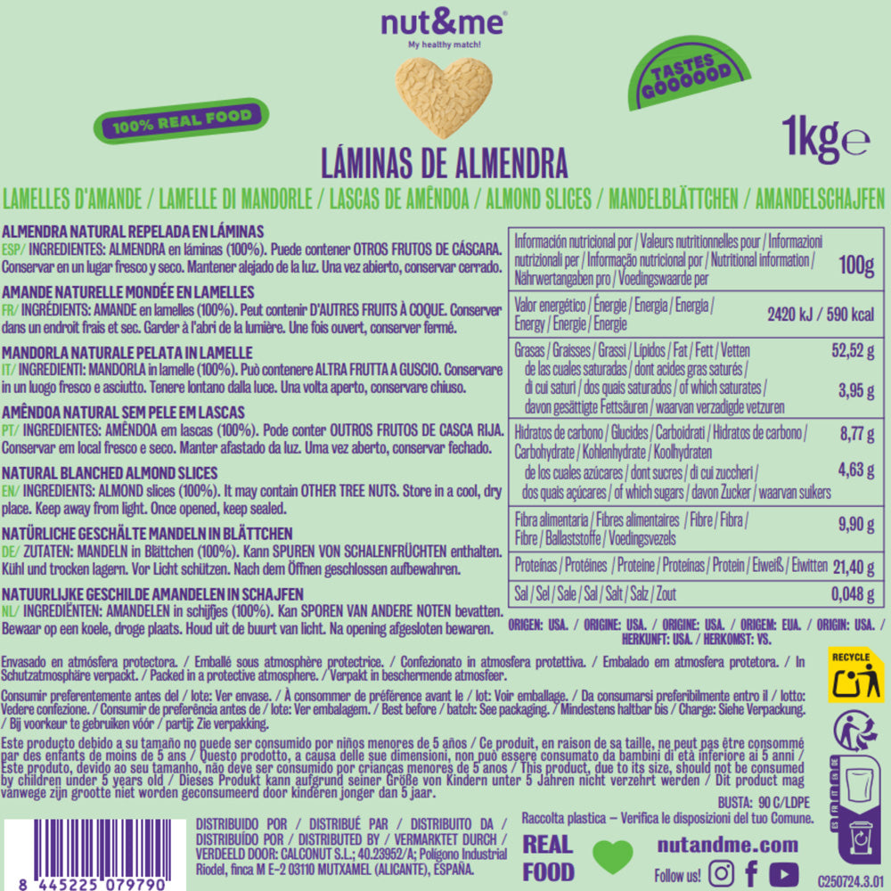 Laminas de almendra 1kg