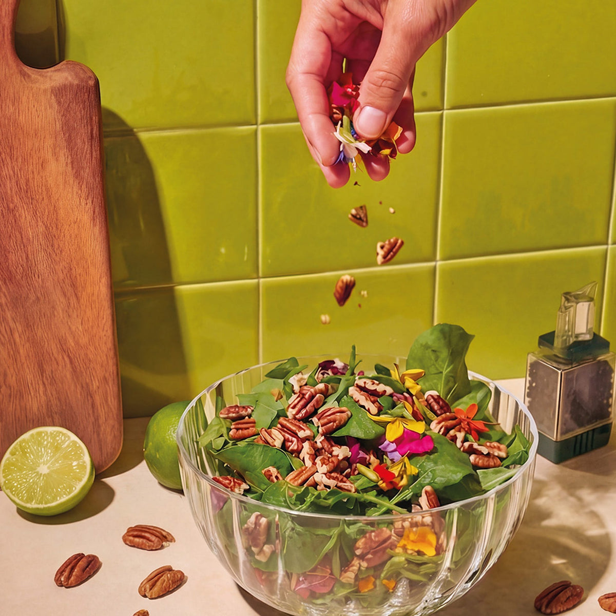 Nueces pecanas en trozos 1kg