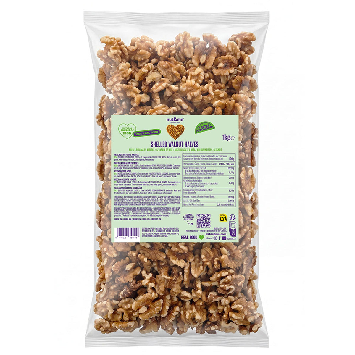 Nuez natural sin cáscara 1kg