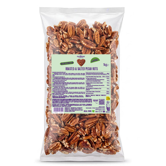 Nuez pecana tostada y salada 1kg