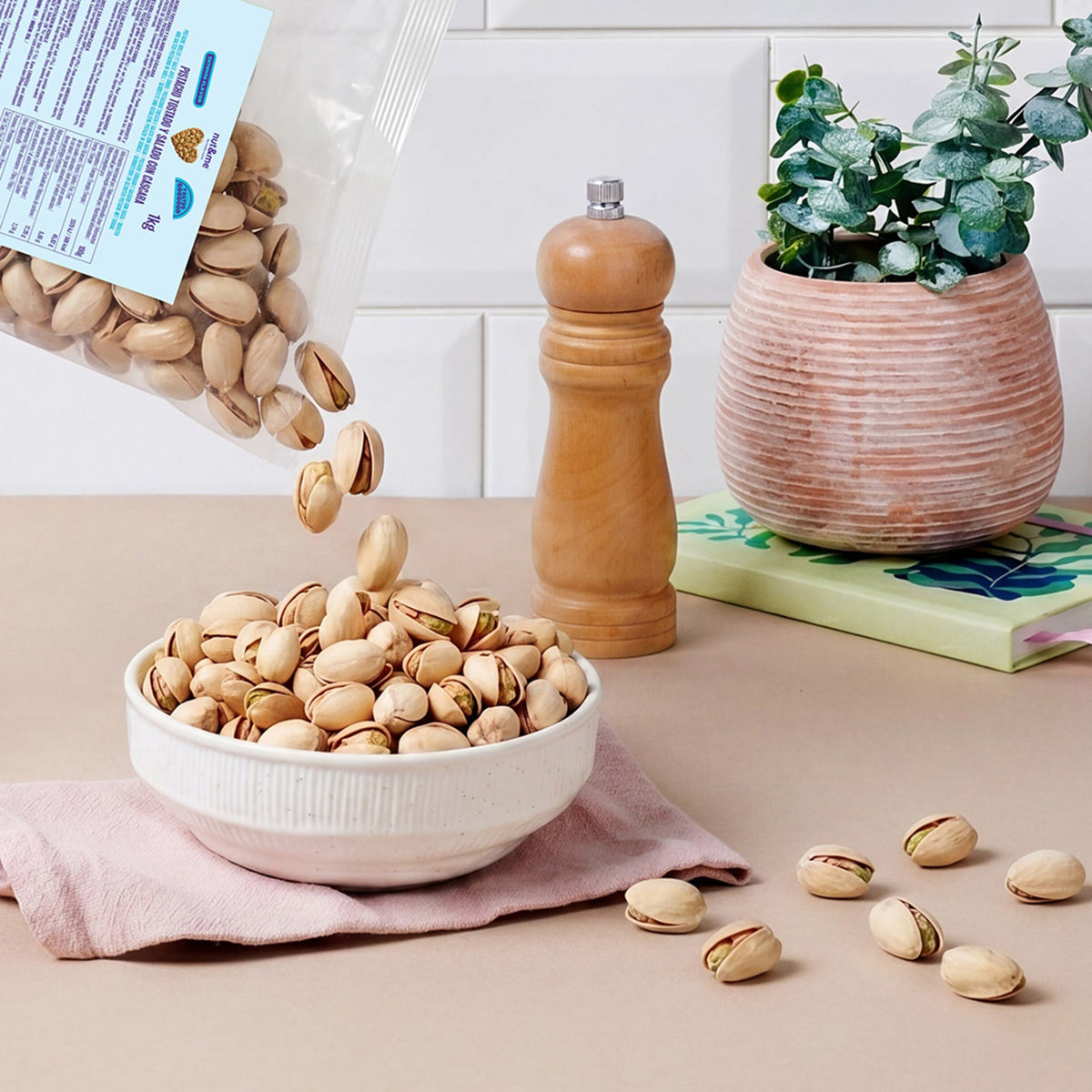 Pistacho tostado y salado con cáscara 1 kg