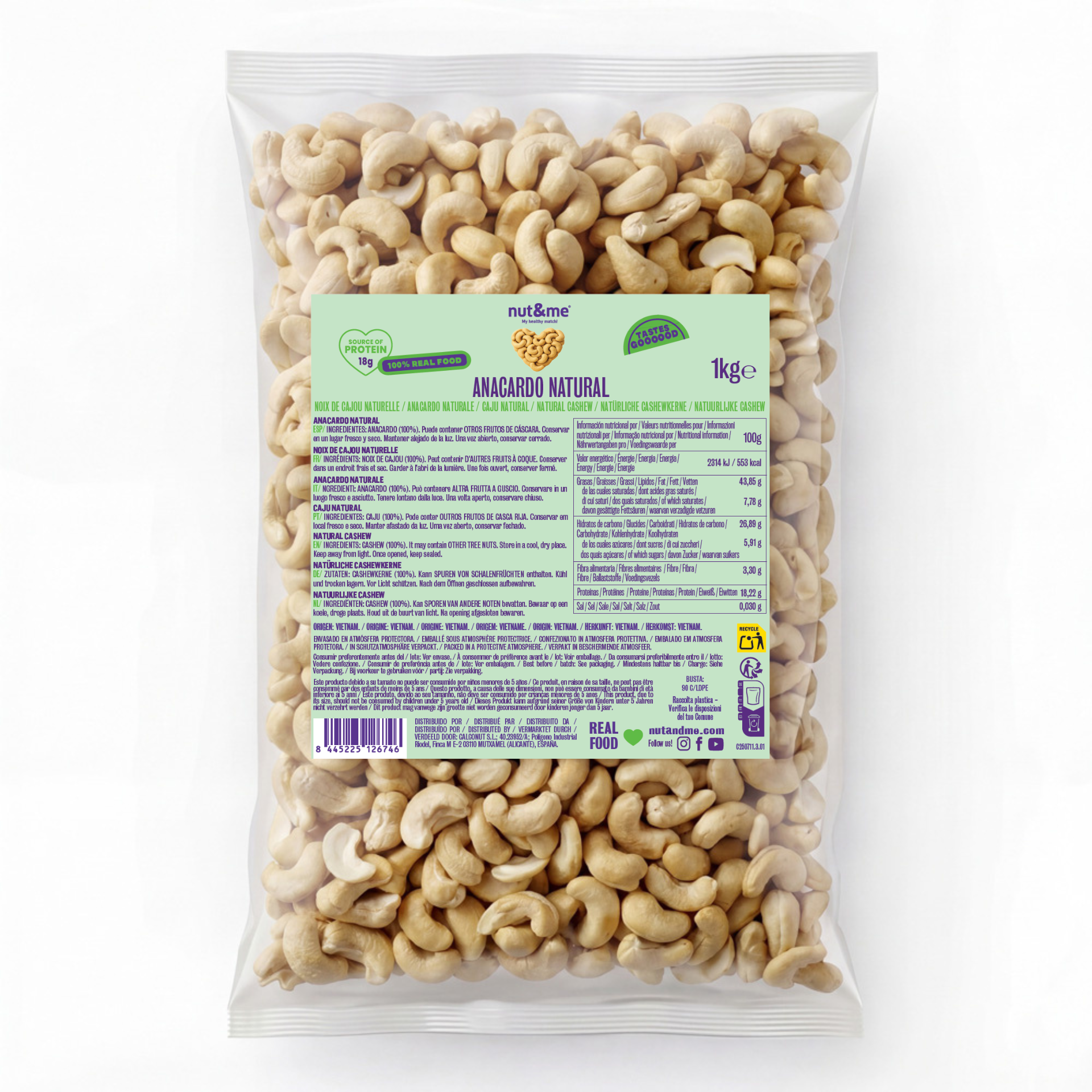 Anacardo natural 1kg