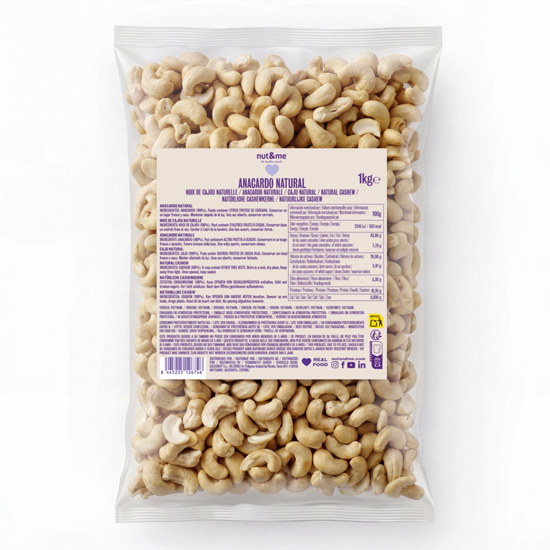 Anacardo natural 1kg