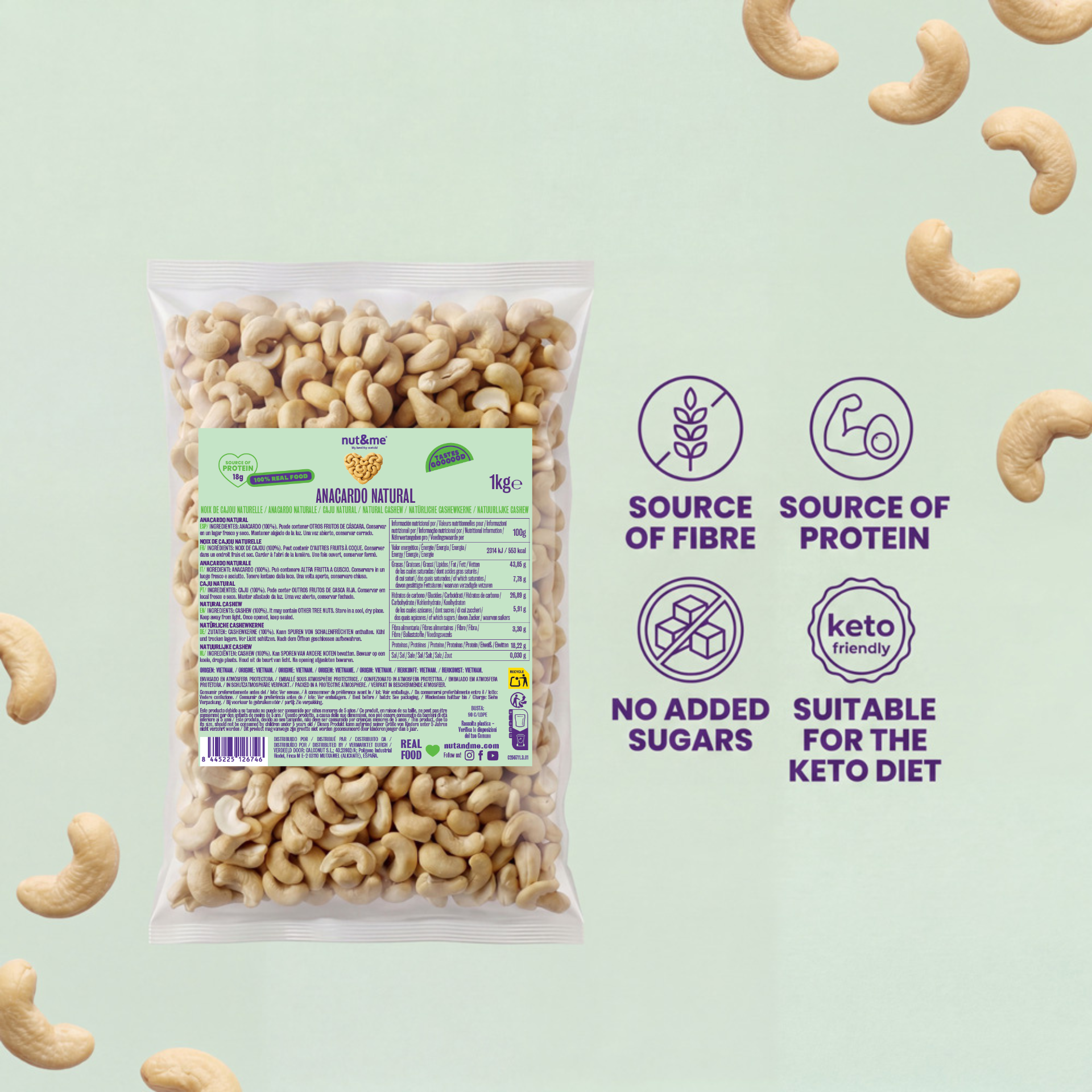 Anacardo natural 1kg