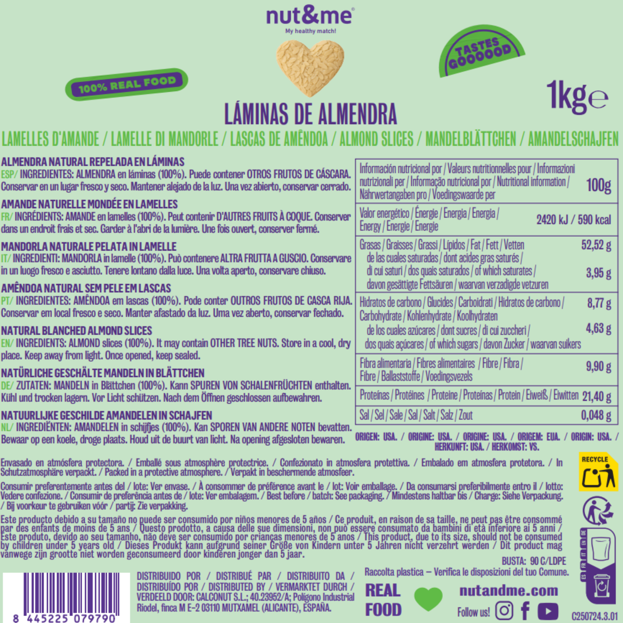 Amandes effilées 1 kg