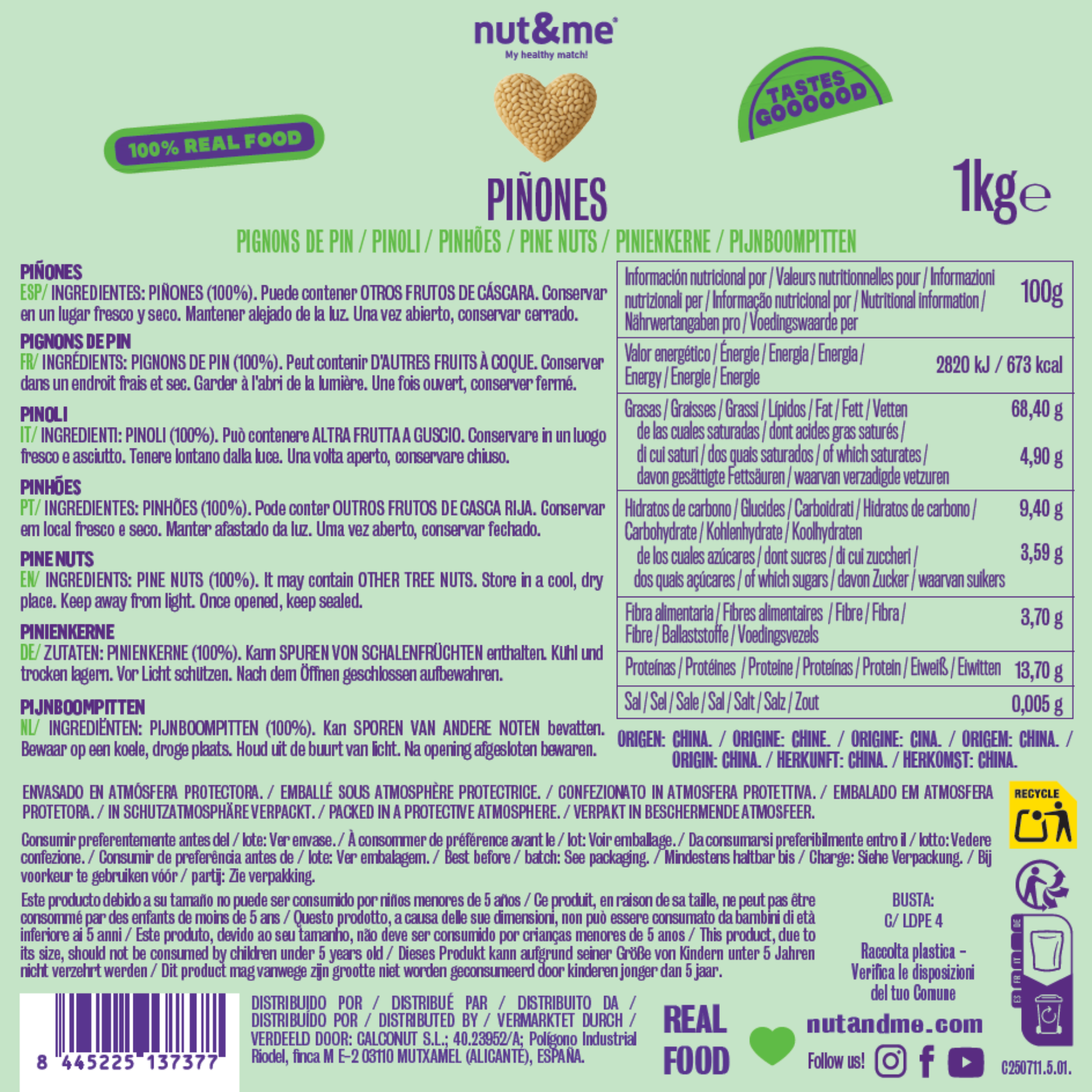 Piñones 1kg