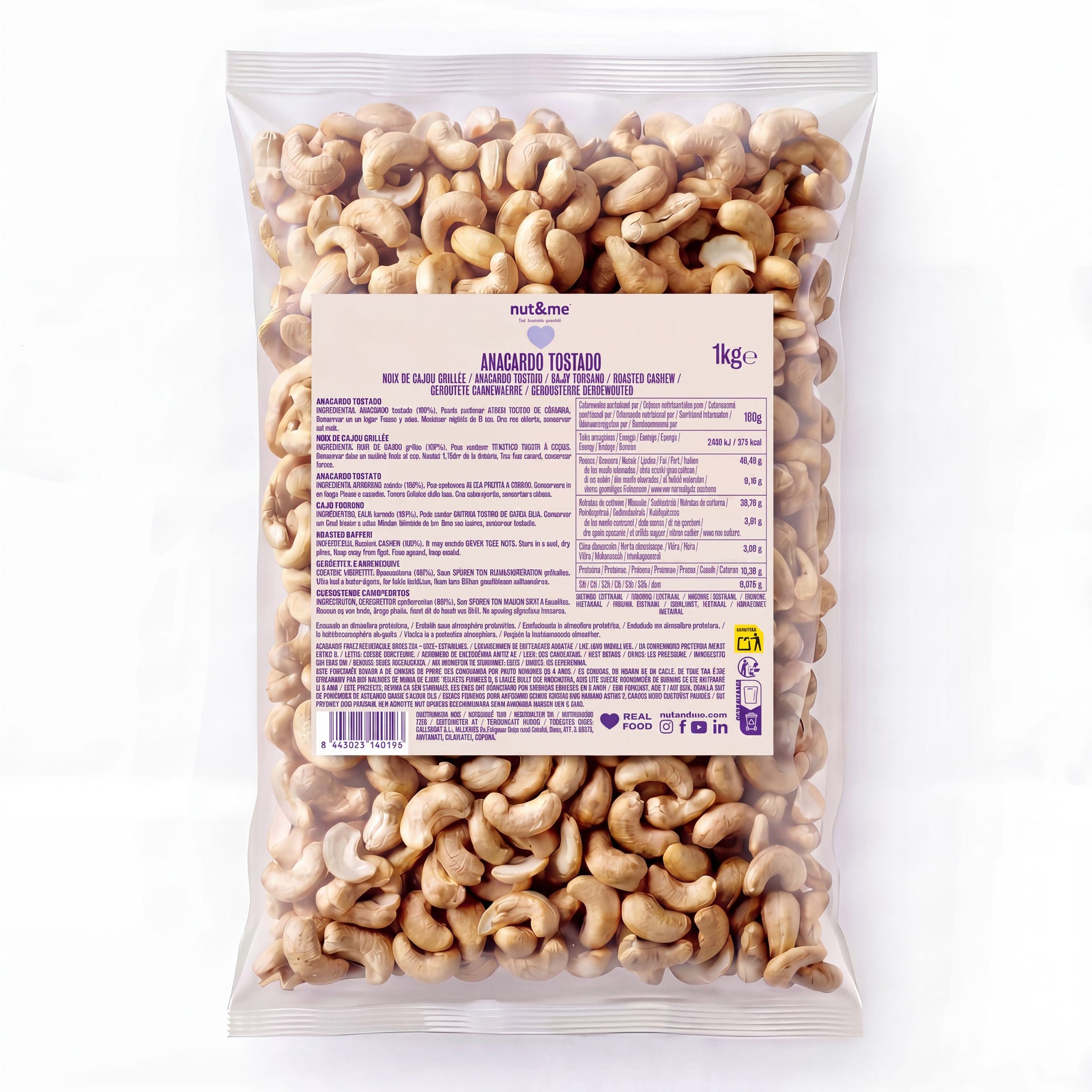 Anacardo tostado 1kg