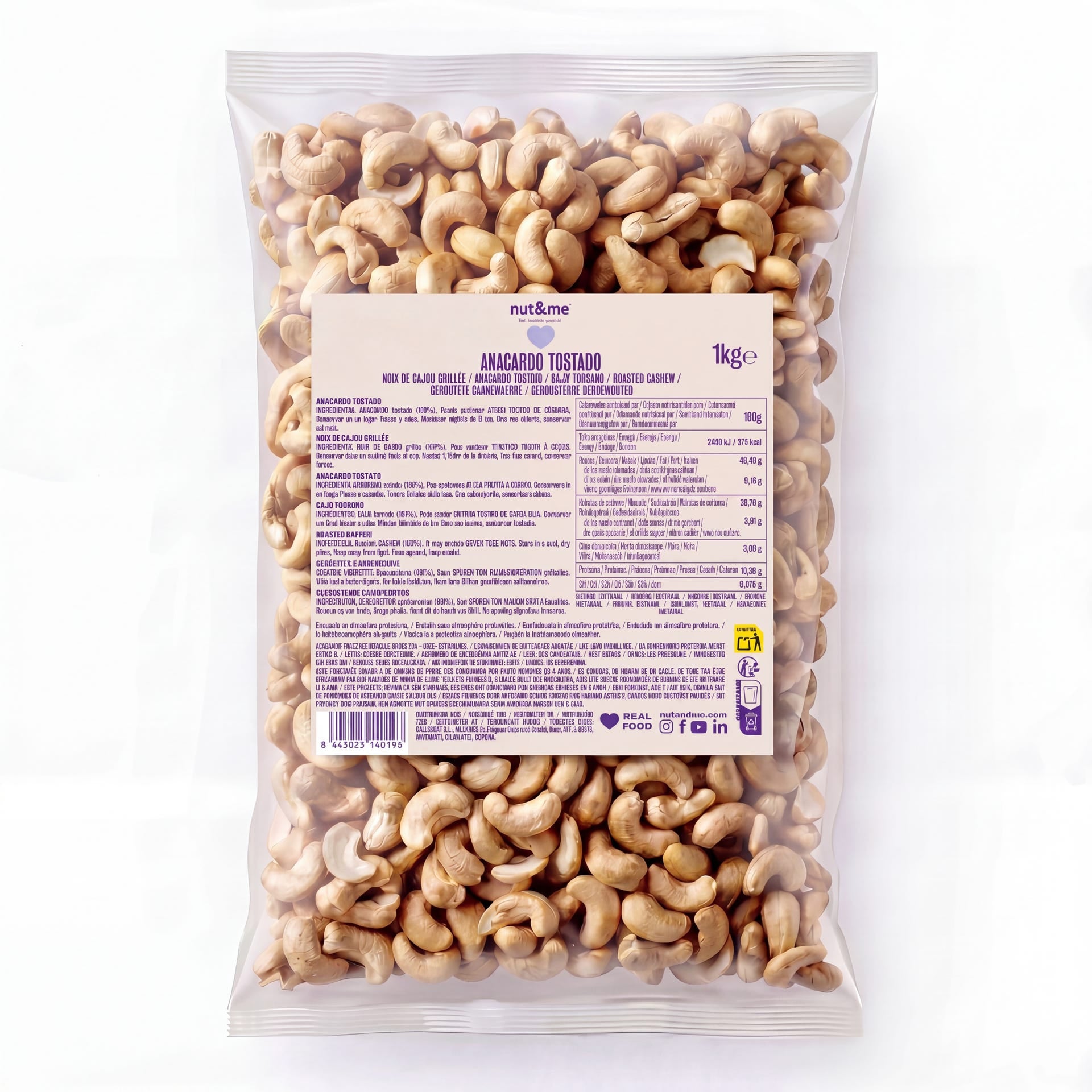 Anacardo tostado 1kg