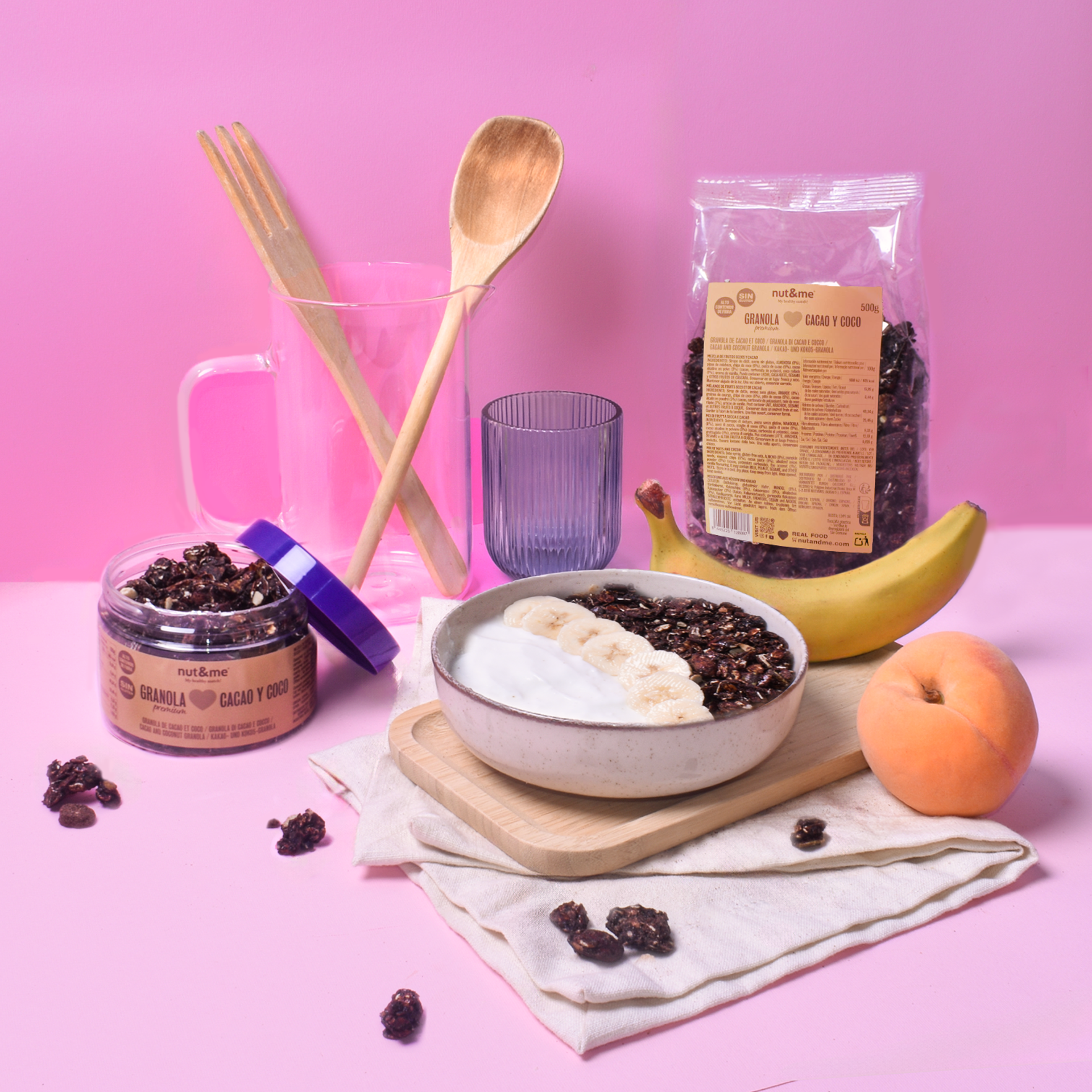 Granola cacao y coco