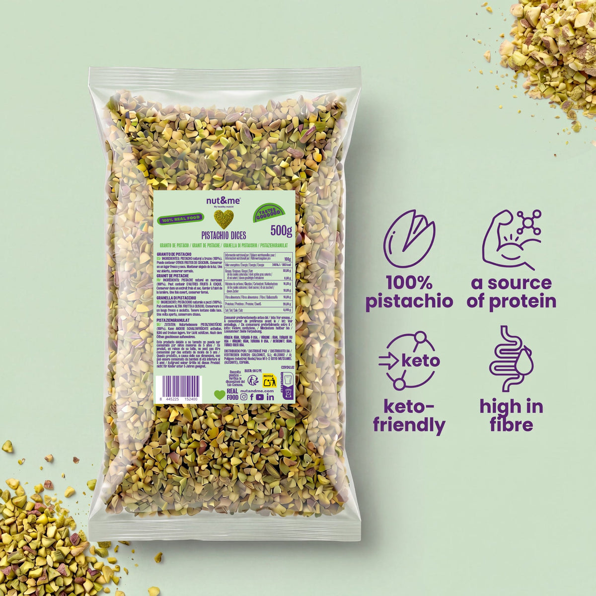 Granito de pistacho 500g