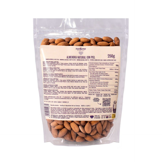 Almendra Natural con piel 250g