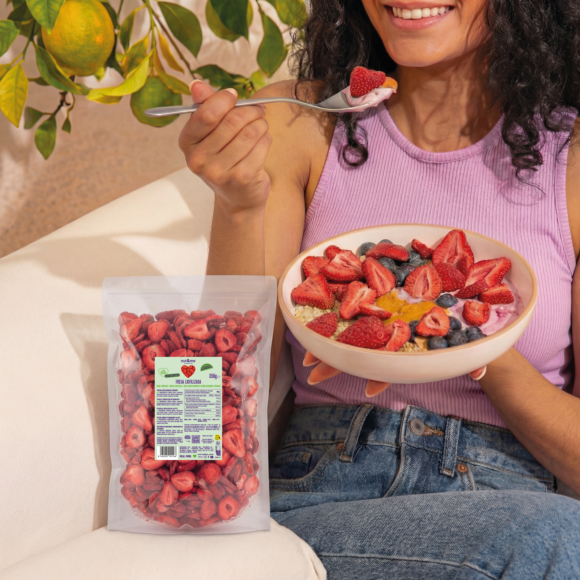 Fresa liofilizada 350g