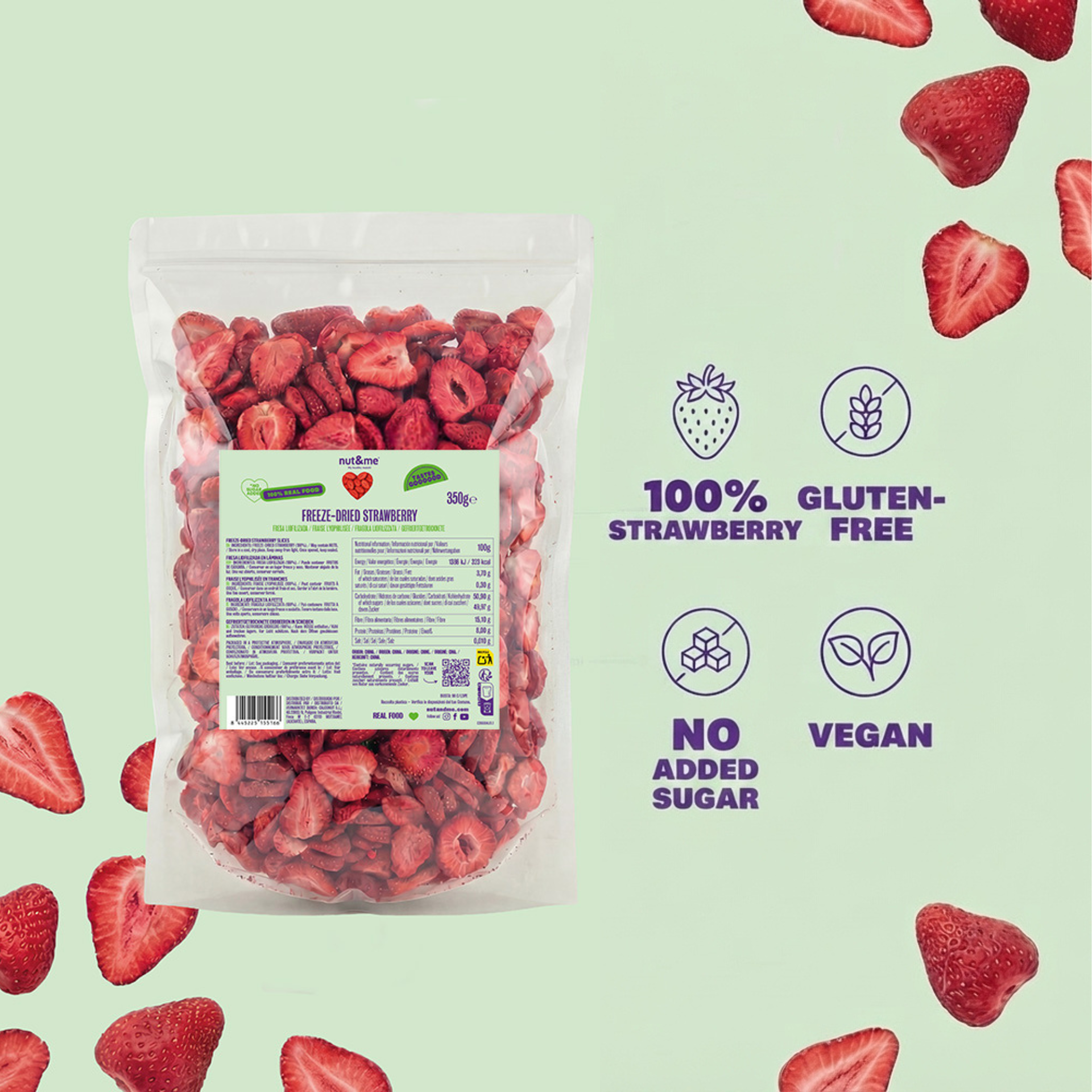 Fresa liofilizada 350g