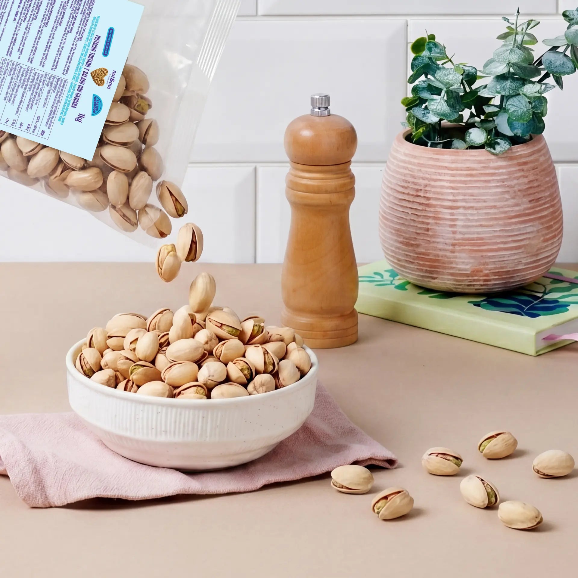 Pistacho tostado y salado con cáscara 1 kg
