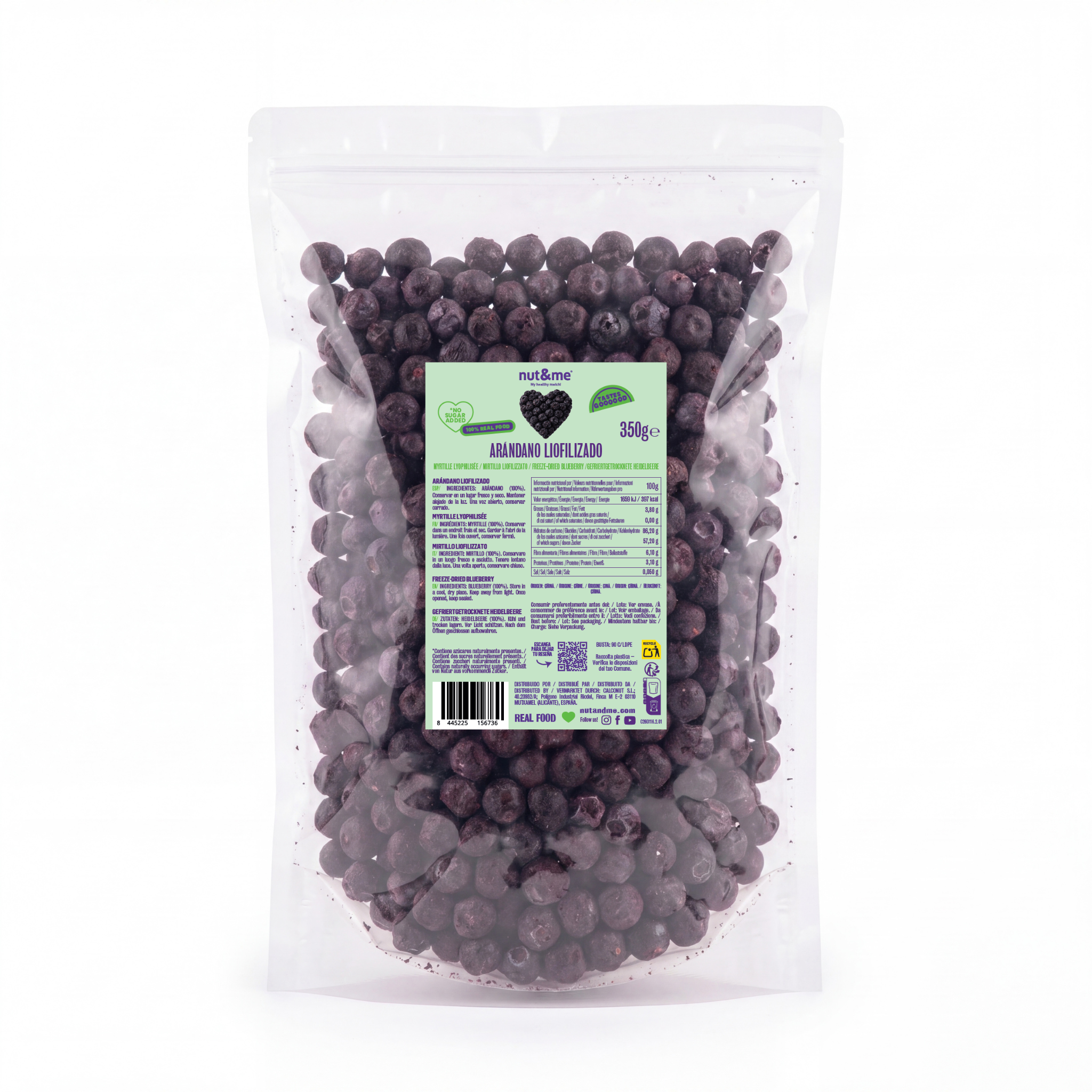 Confezione di frutti rossi liofilizzati